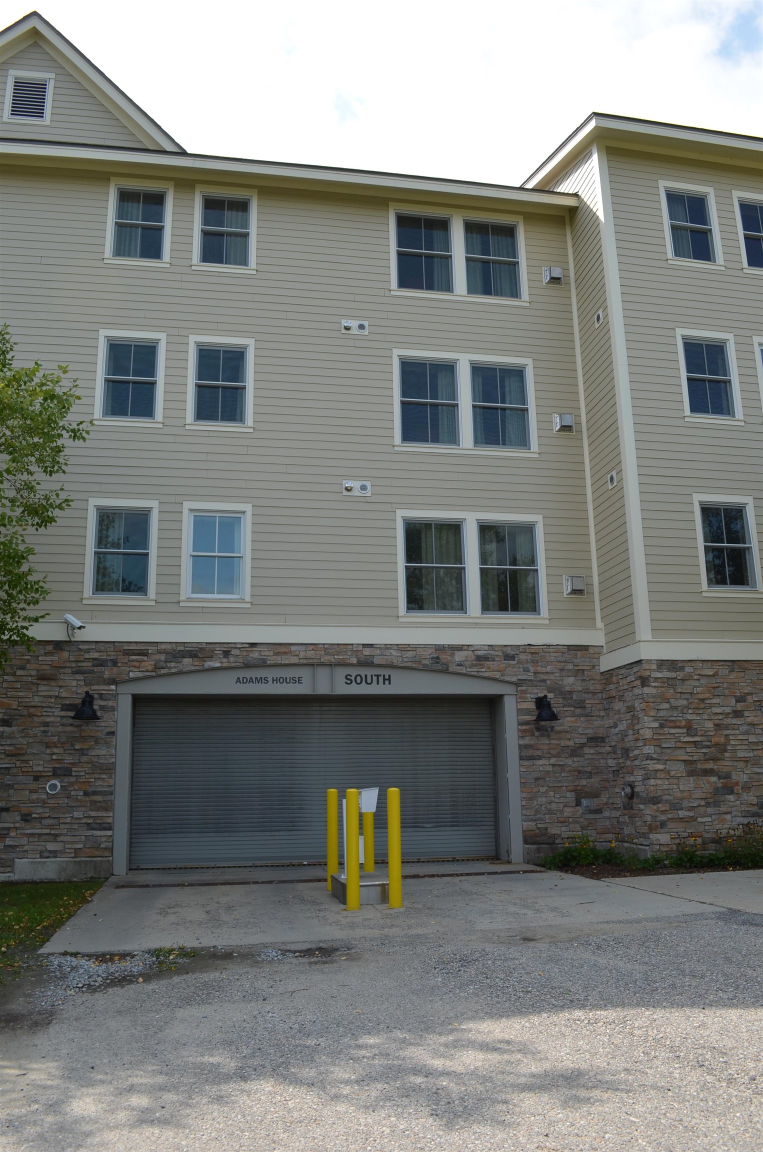 Underground parking entrance
