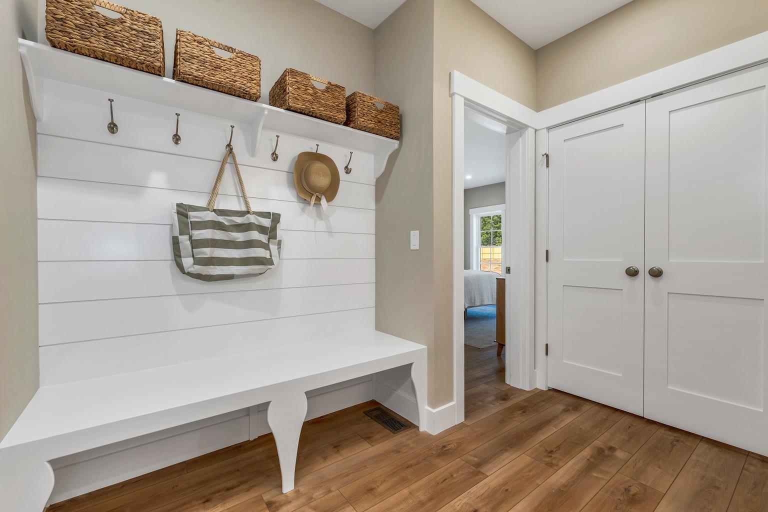 Mudroom At 2-Car Attached Garage Entrance