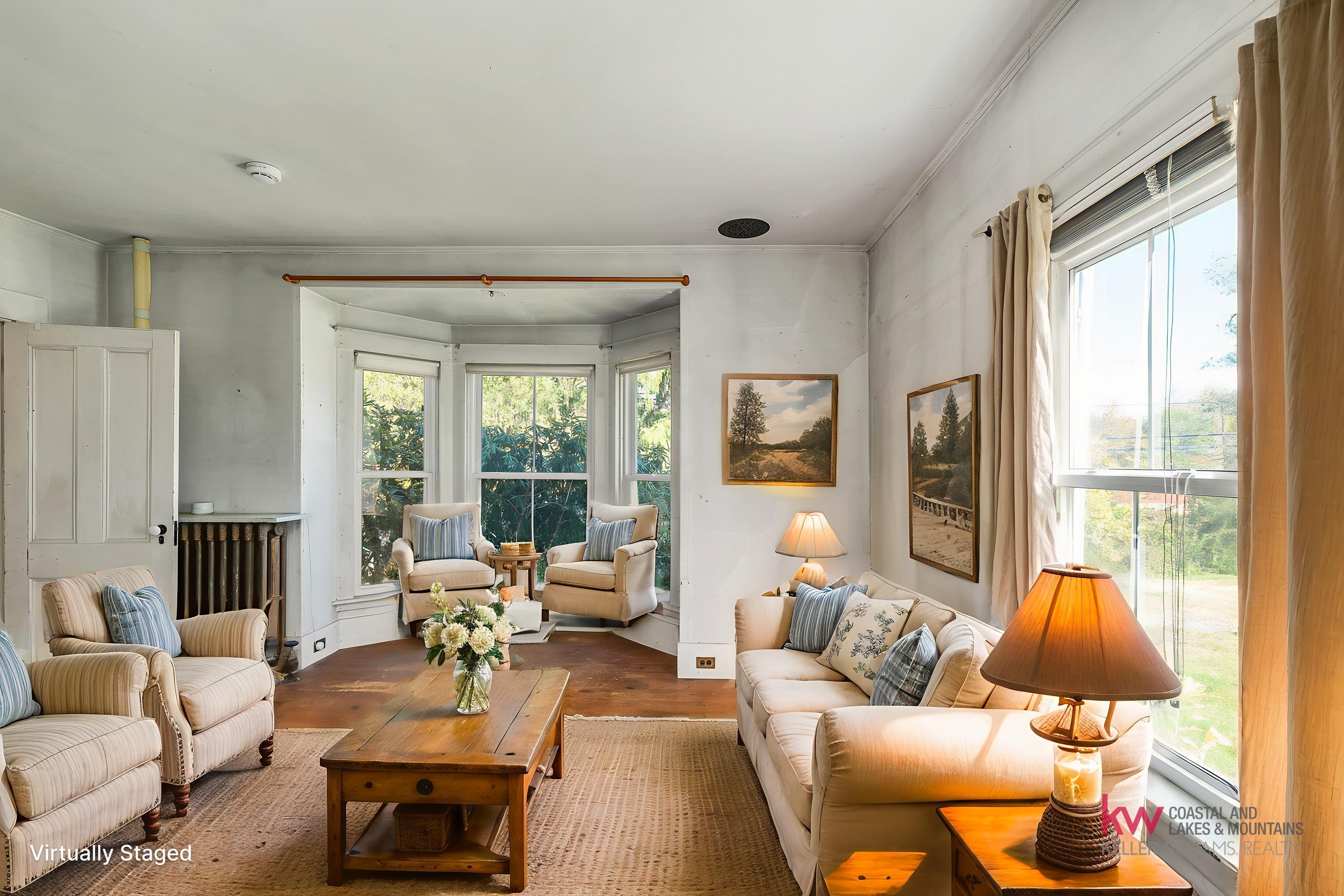 Living Room Virtually Staged