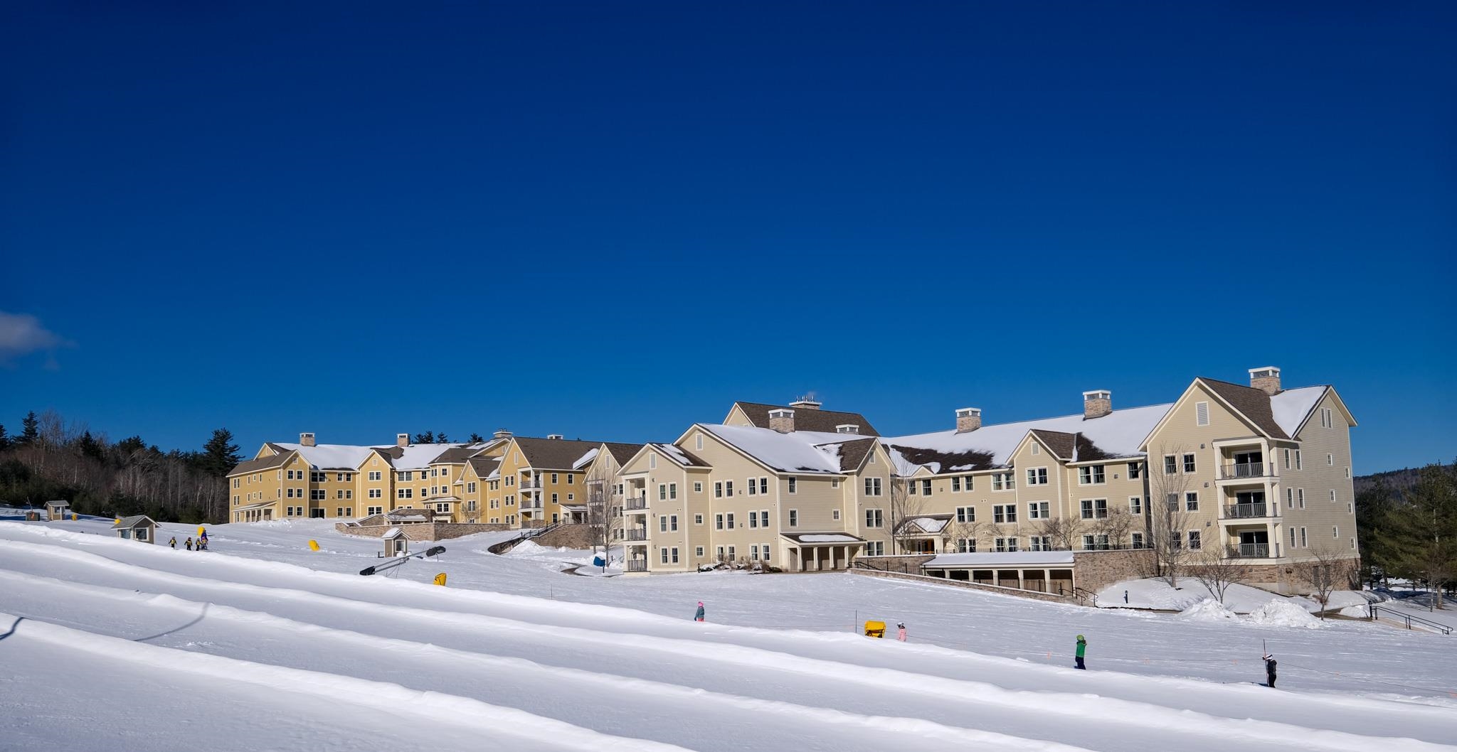 Tubing in front of Adams House