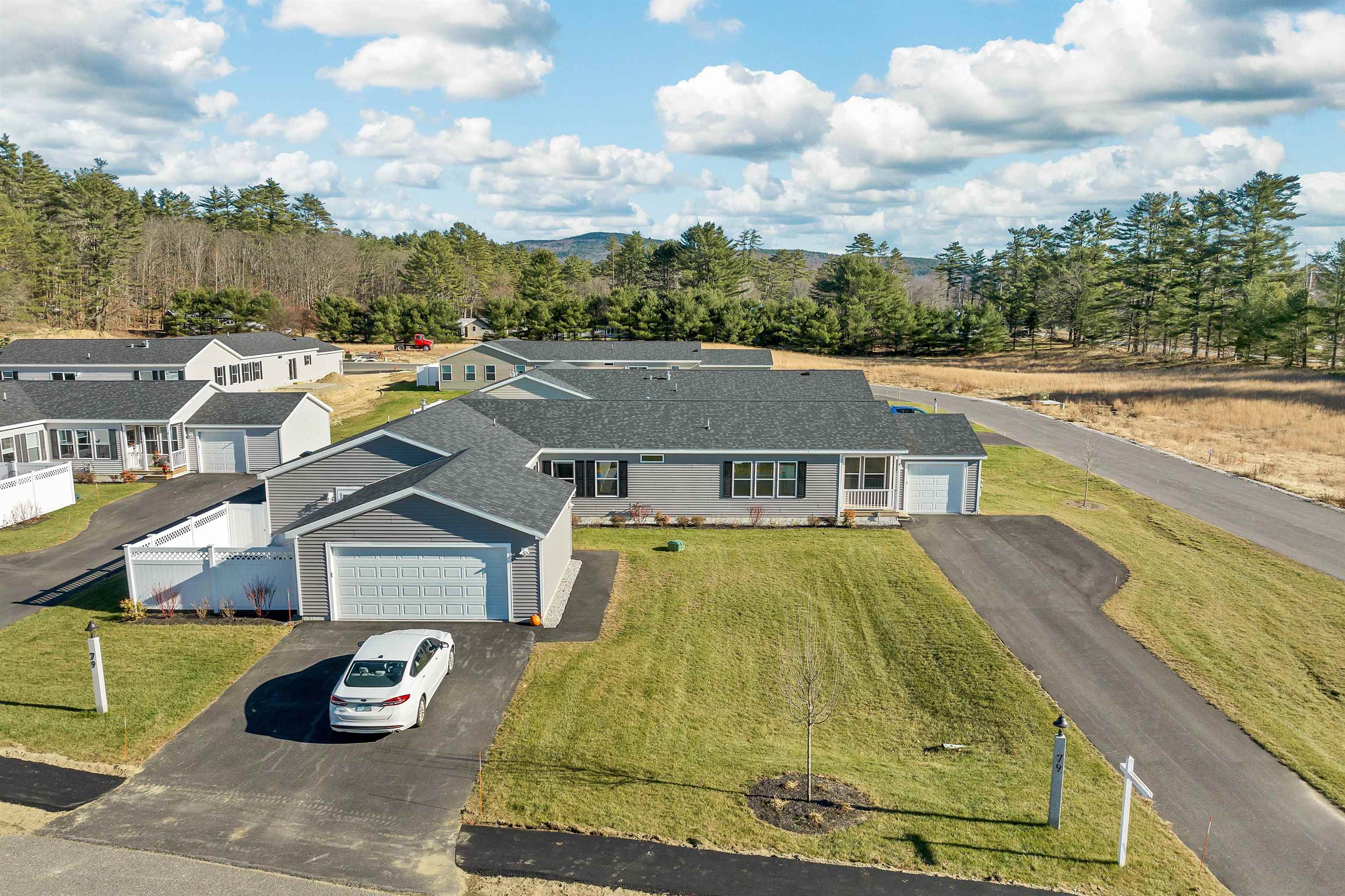 Aeriel View:  Model home @ 79-A Crescent St