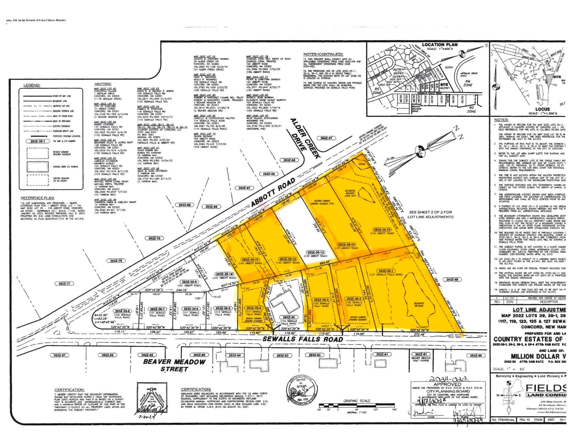 Concord NH&nbsp;Land for sale $$1,644,200 | 5.23 Acres  | Price Per Acre $0  | Total Lots 8