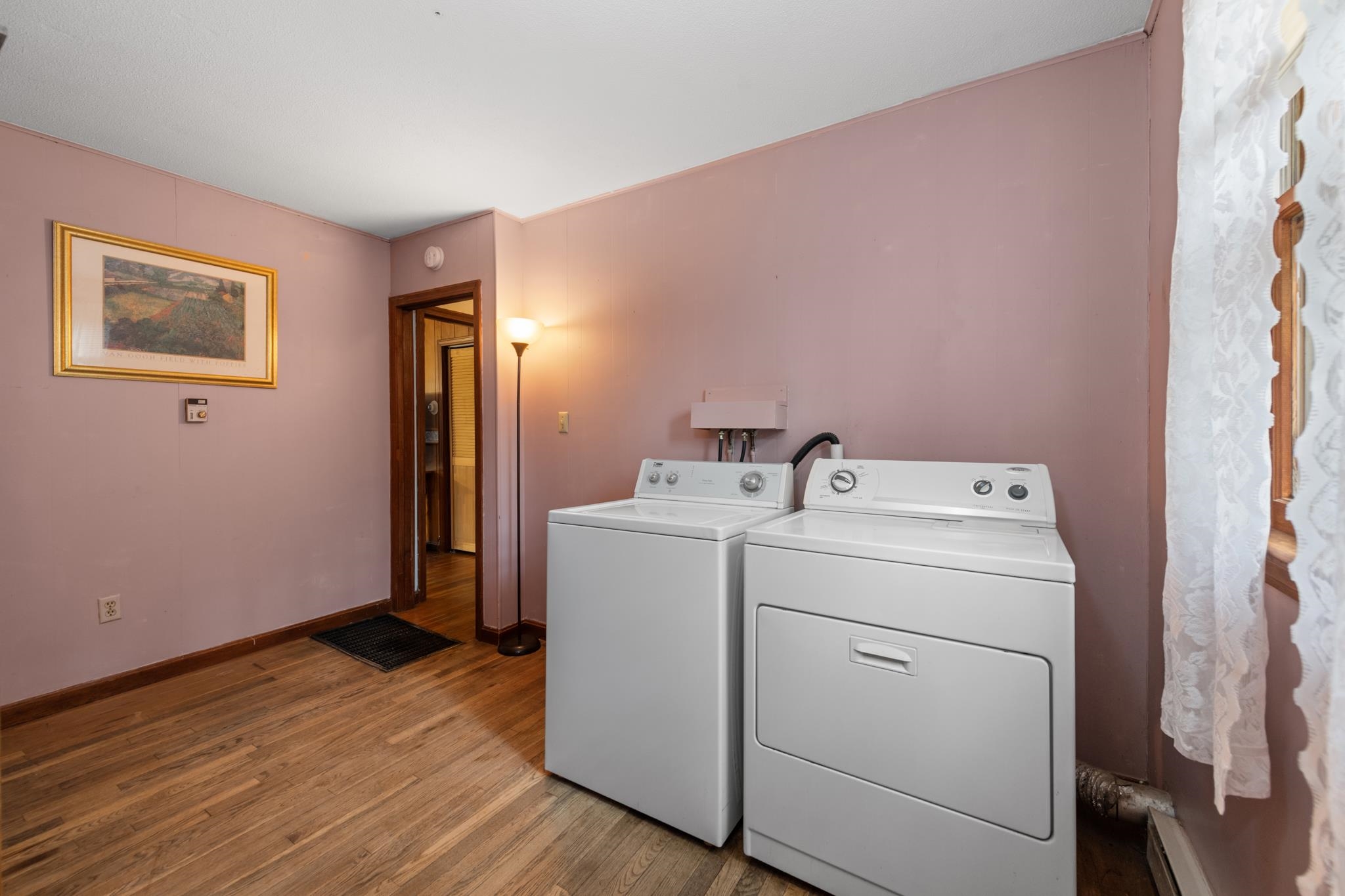 laundry room is right off the kitchen