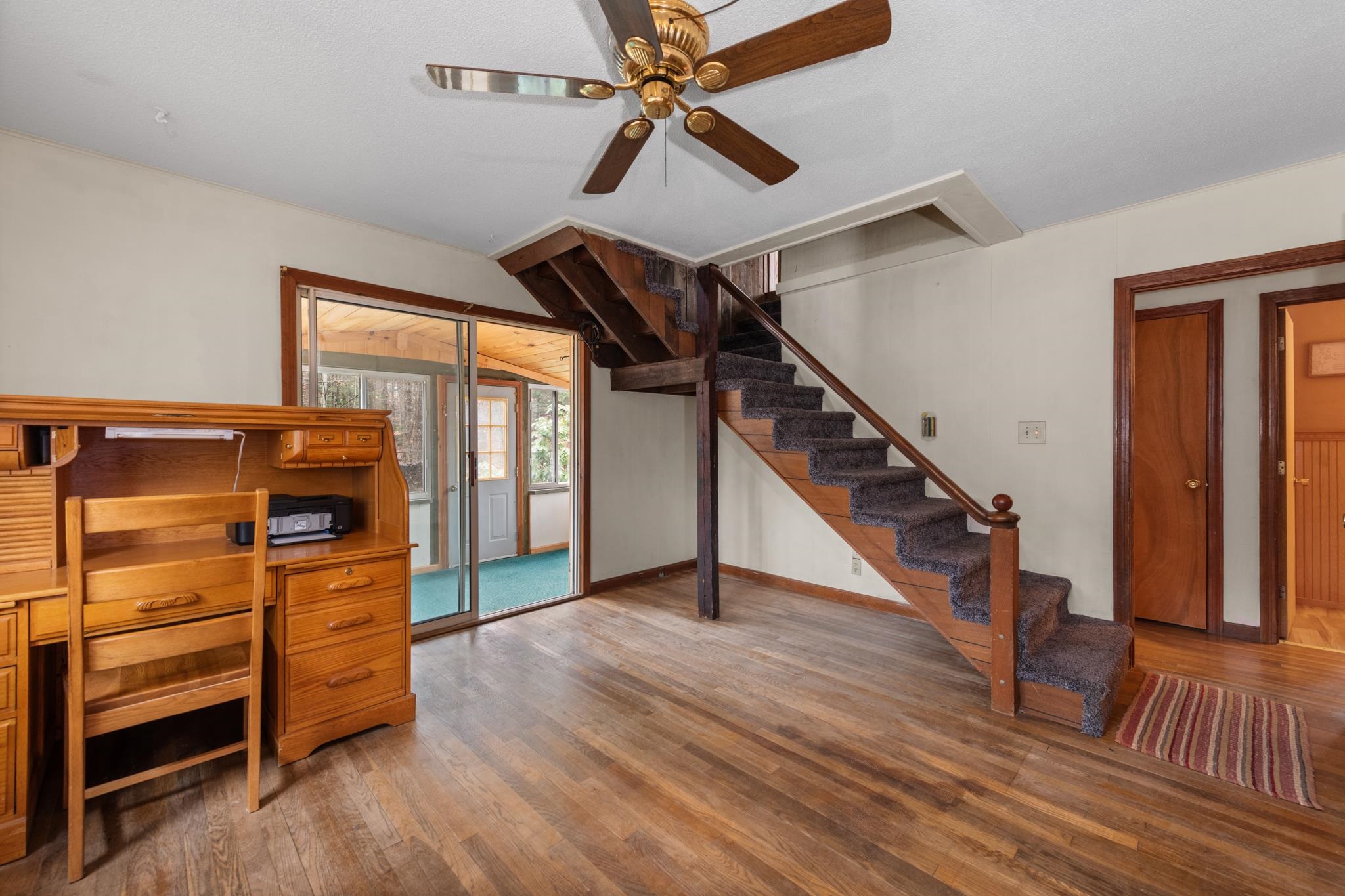 Office with a 3 season porch