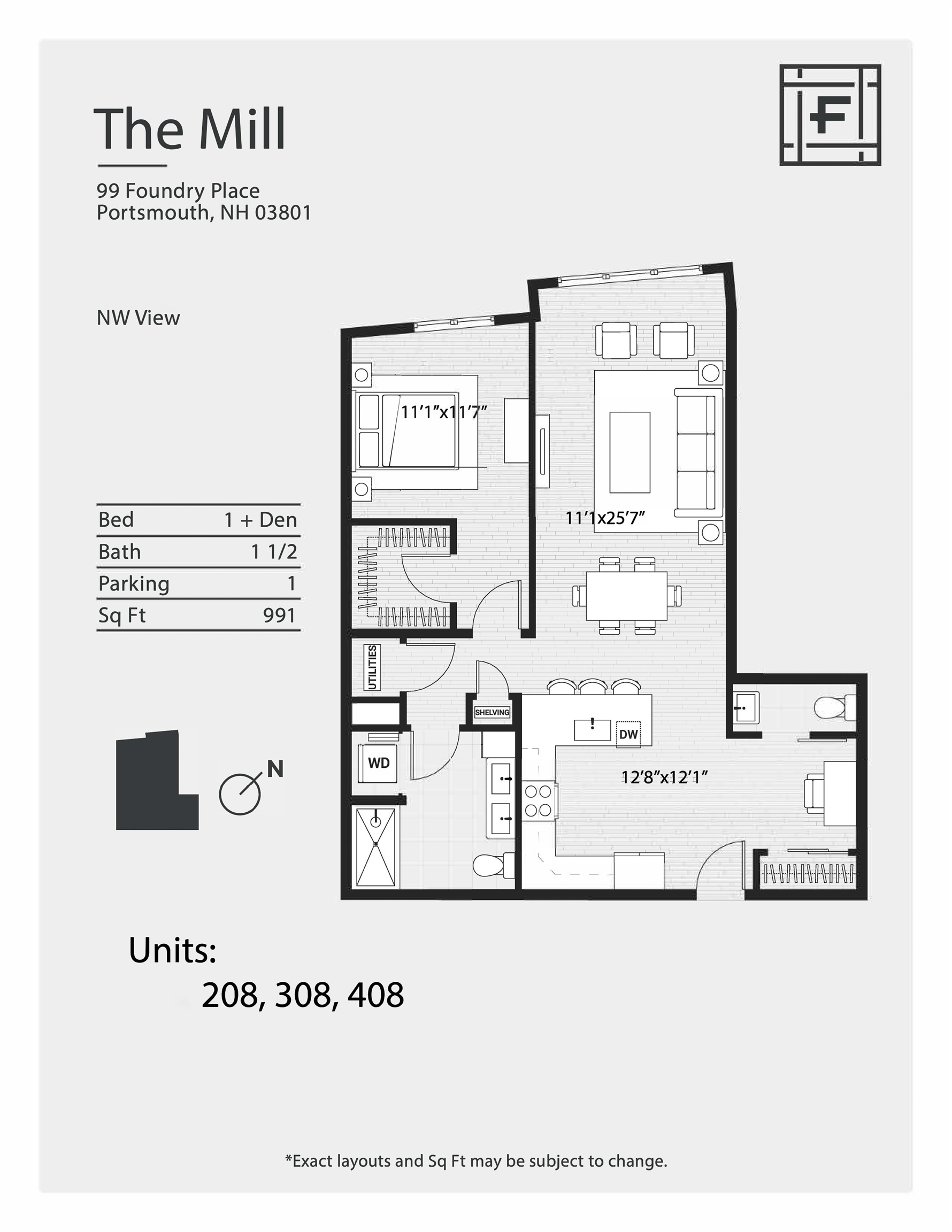 99 Foundry Pl #208, Portsmouth, NH 03801
