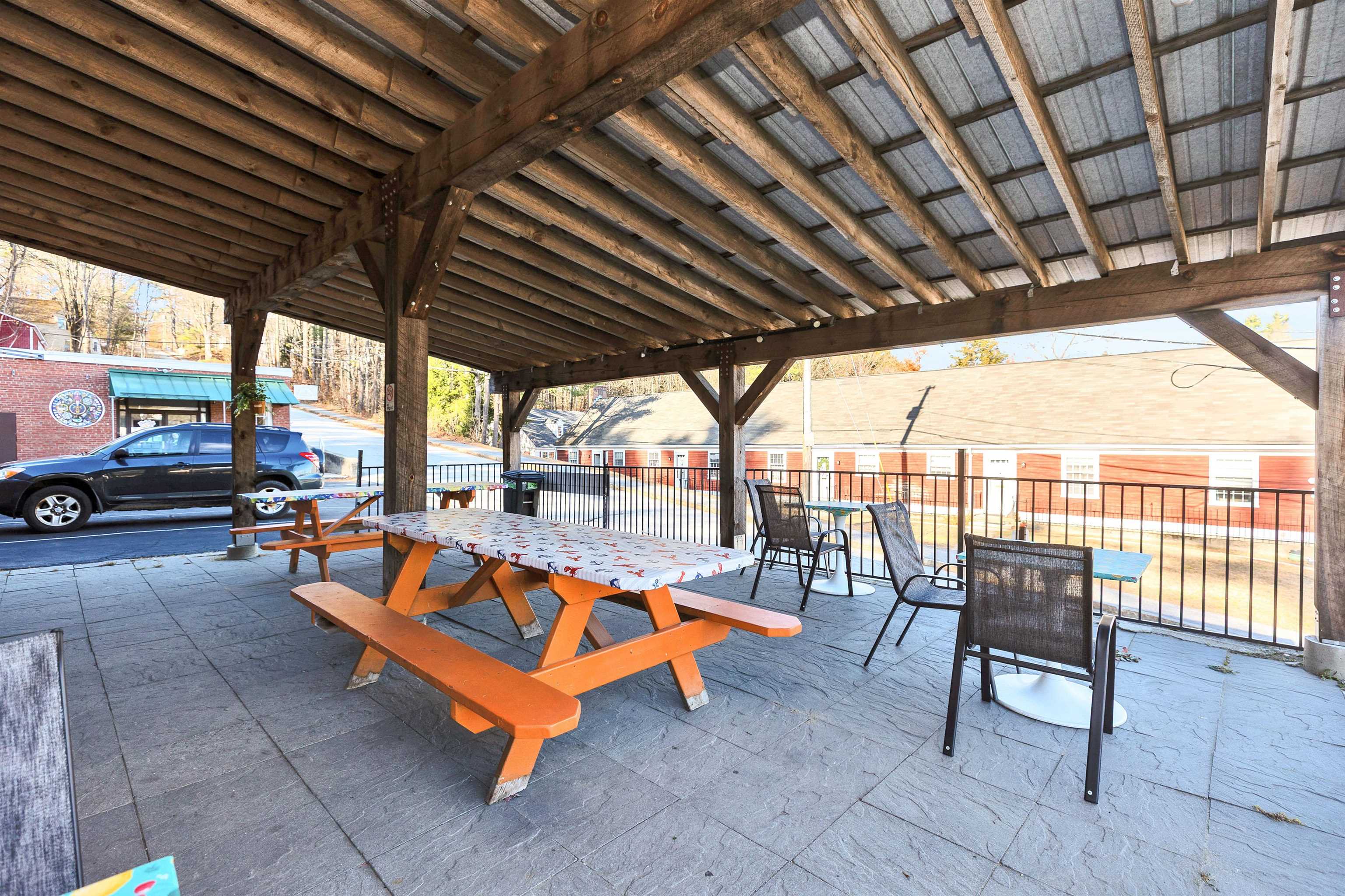 Outdoor seating terrace