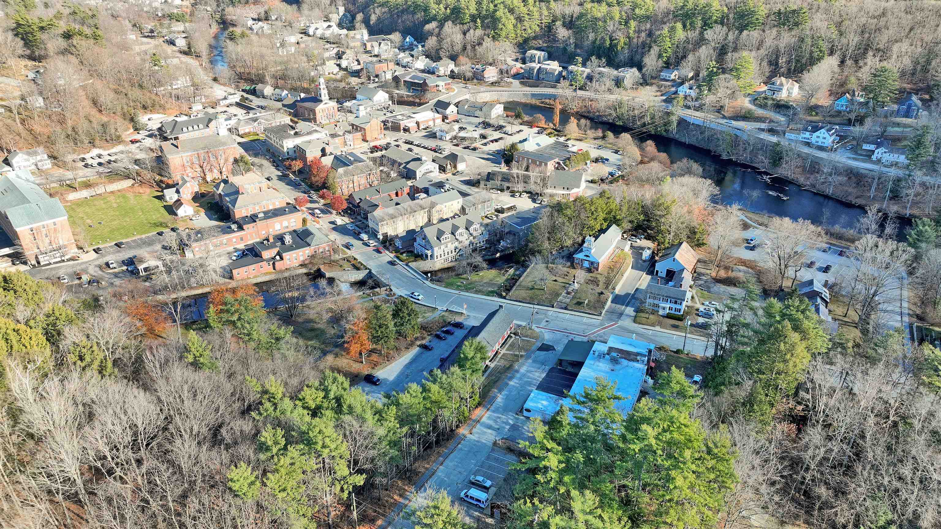 In the heart of town