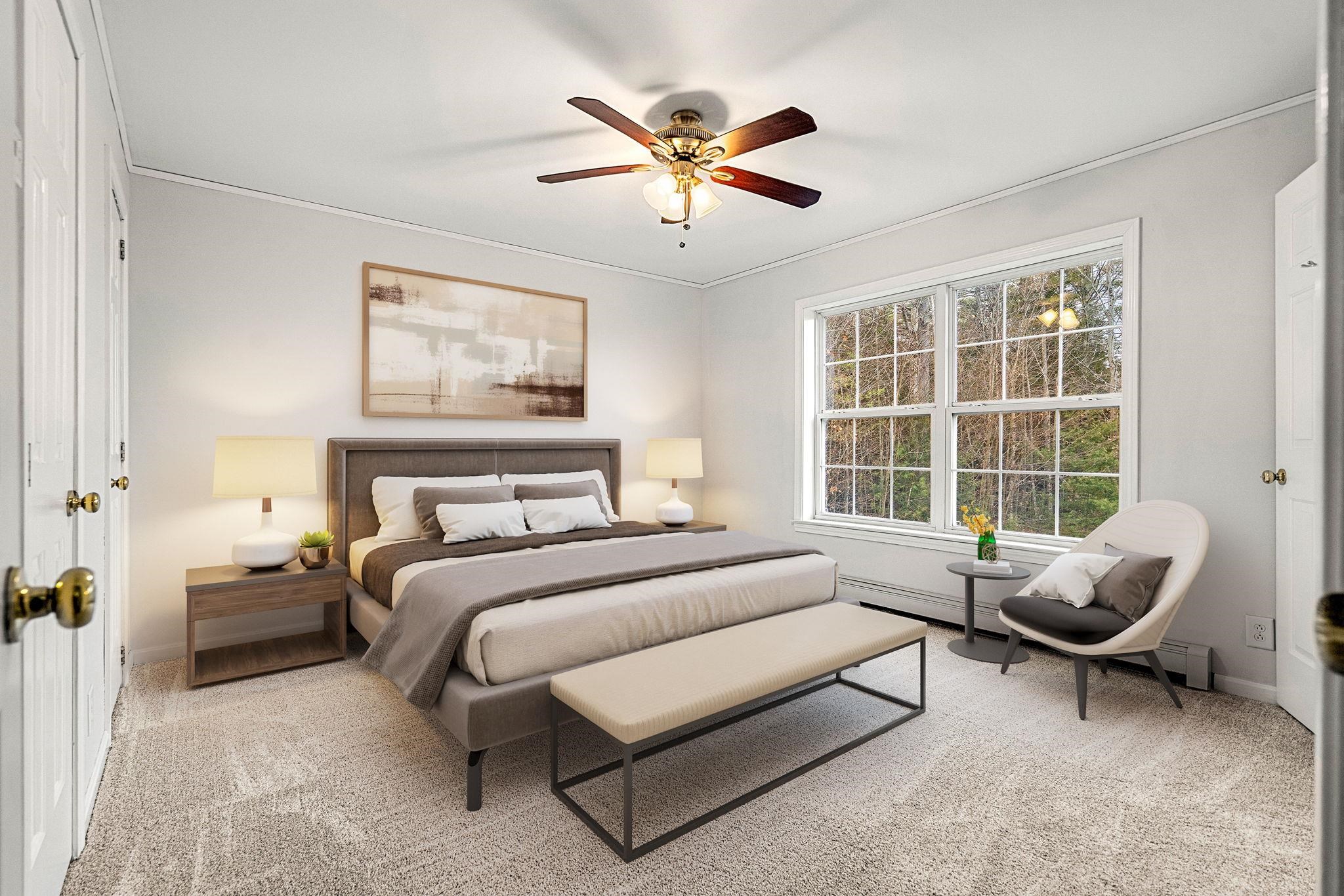 Primary Bedroom - Virtually Staged