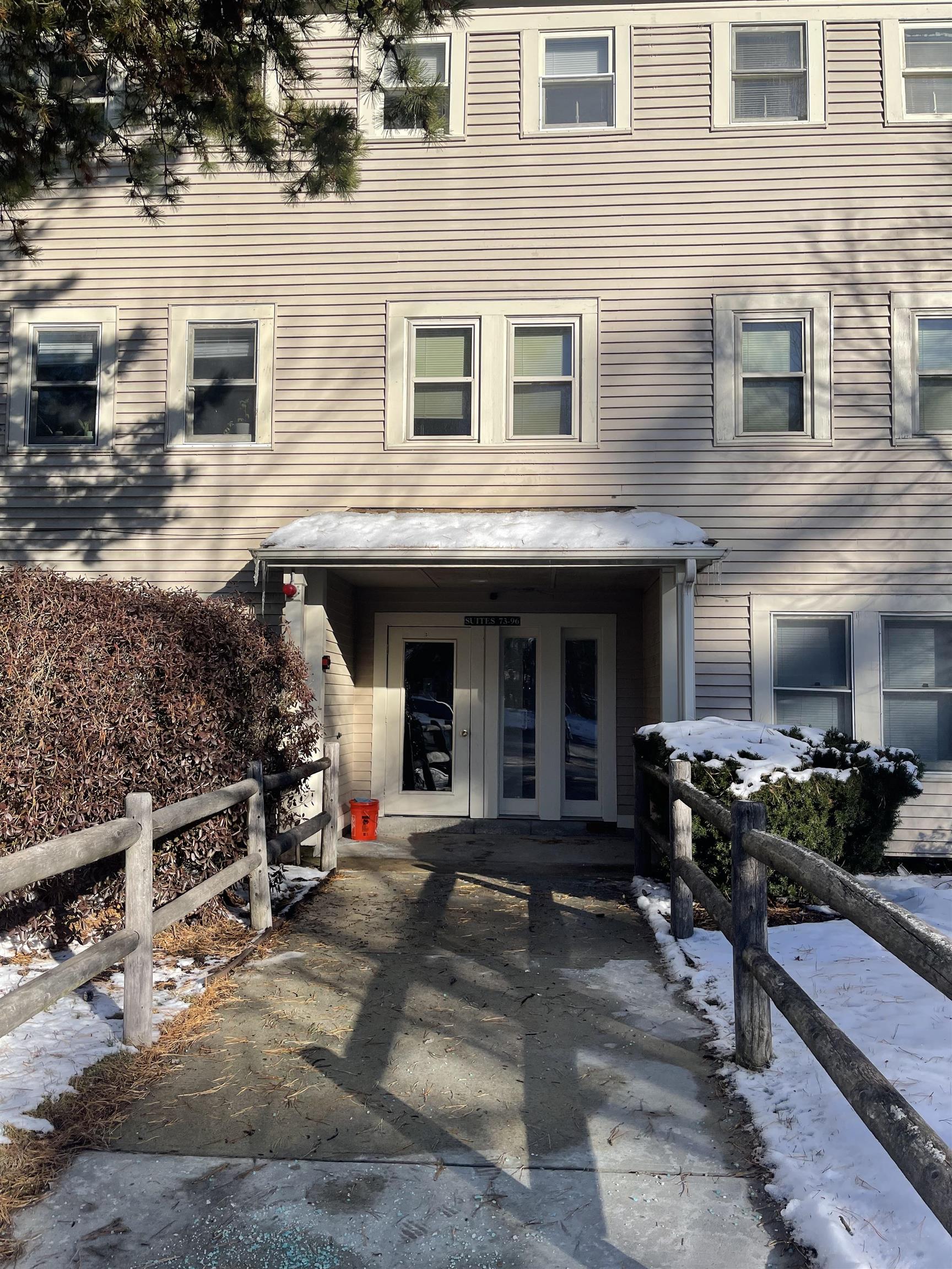 As you enter, pass the security door, you will find the Laundry Room