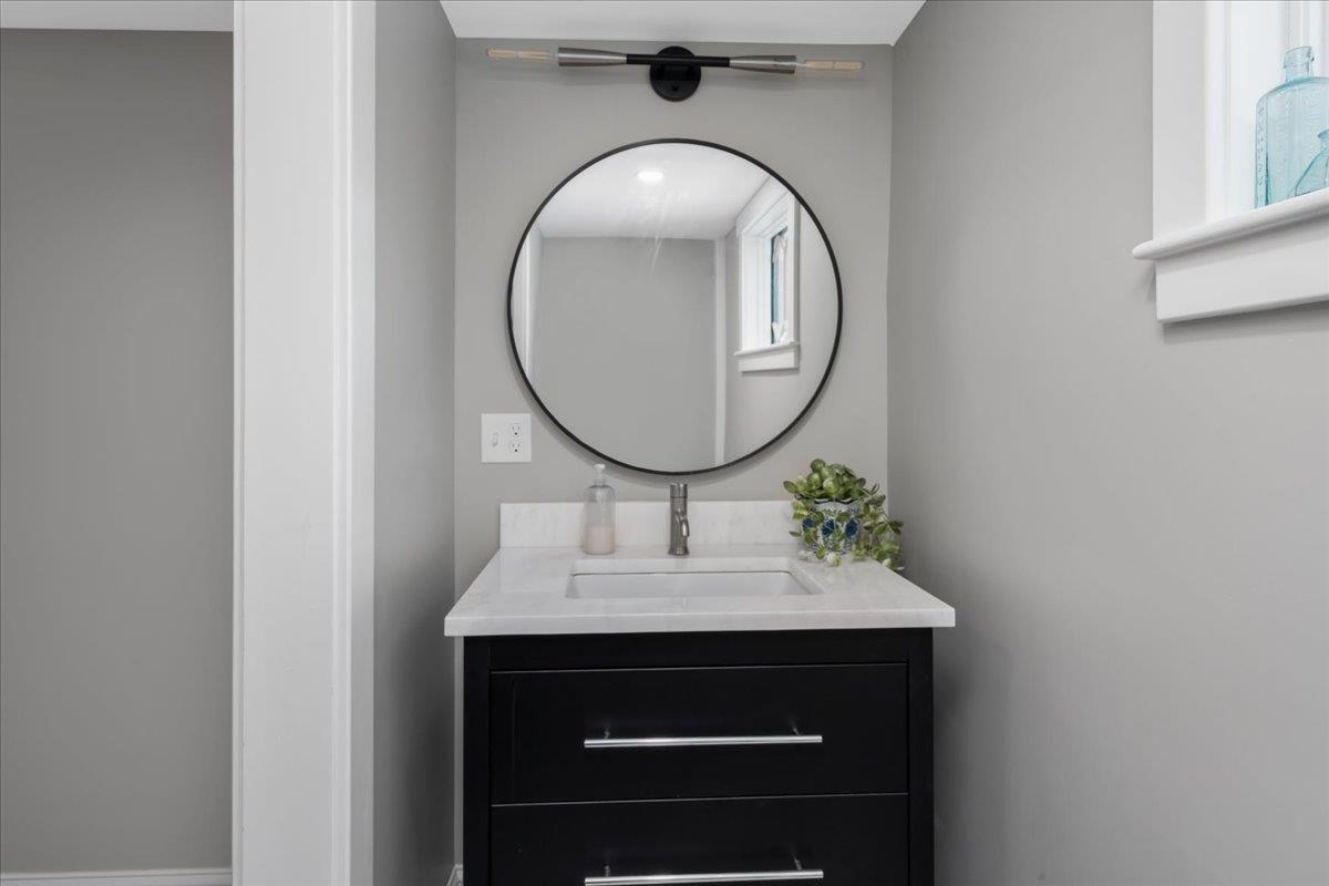 Half Bath on Main Floor, Off of the Mudroom