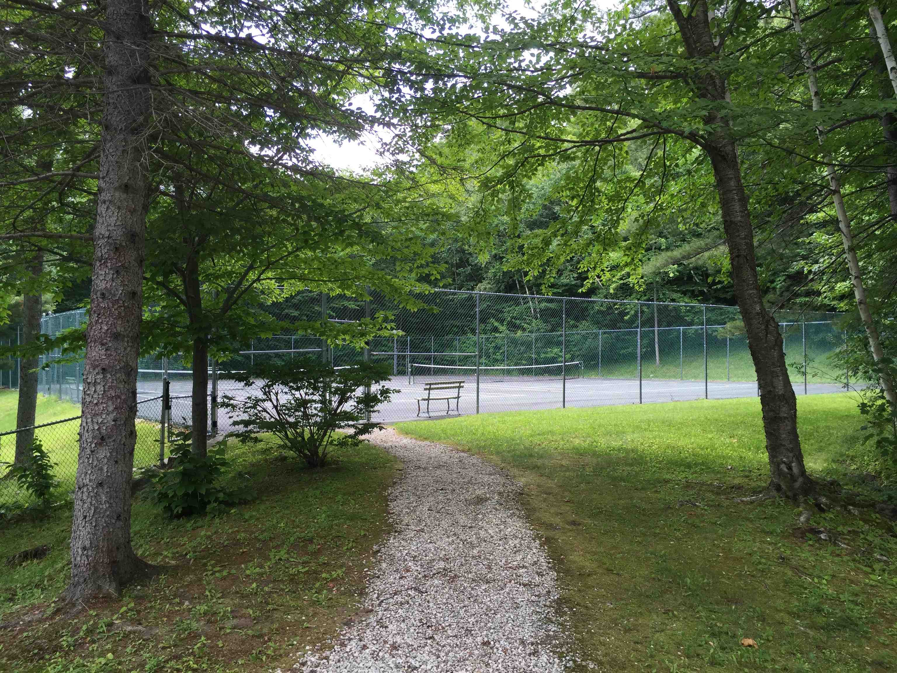 Complex tennis court