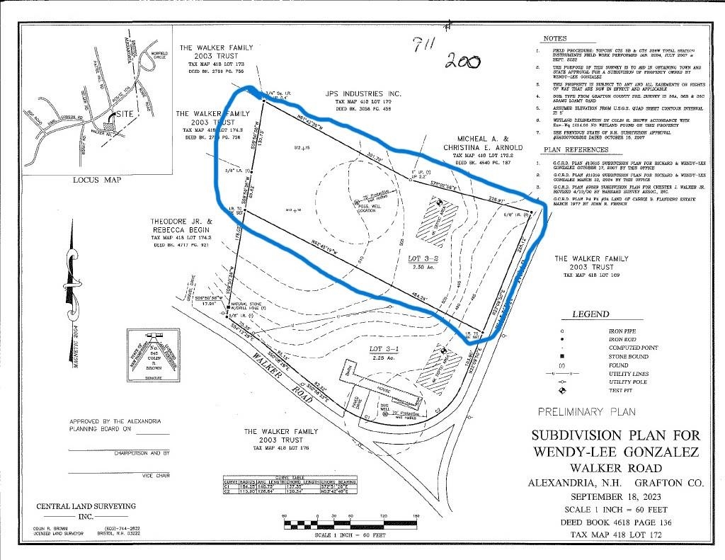 Survey for Subdivision Plan
