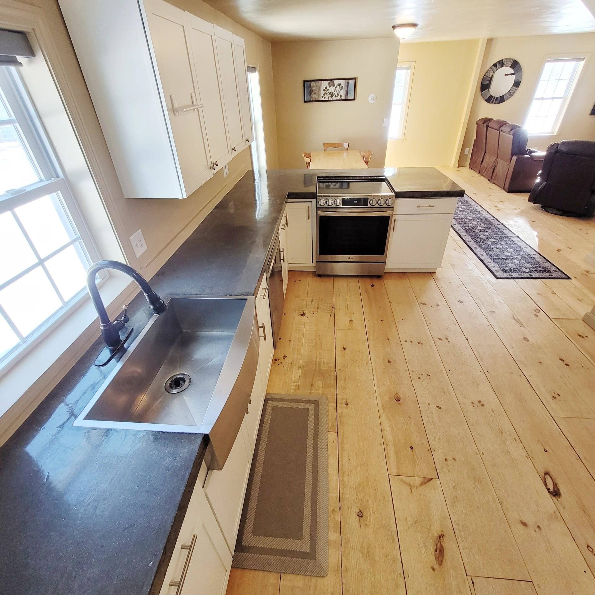 with concrete countertops