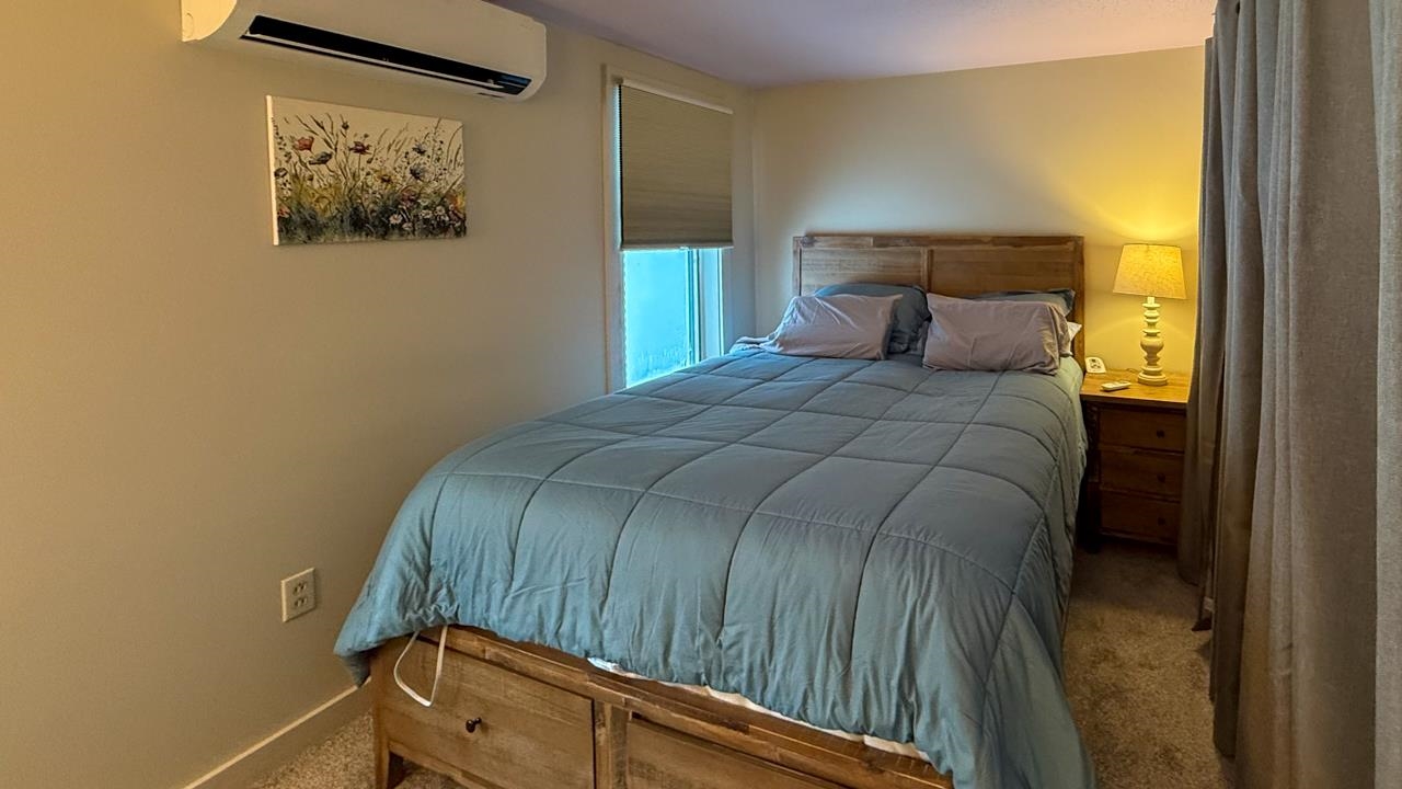 Bedroom with mini split