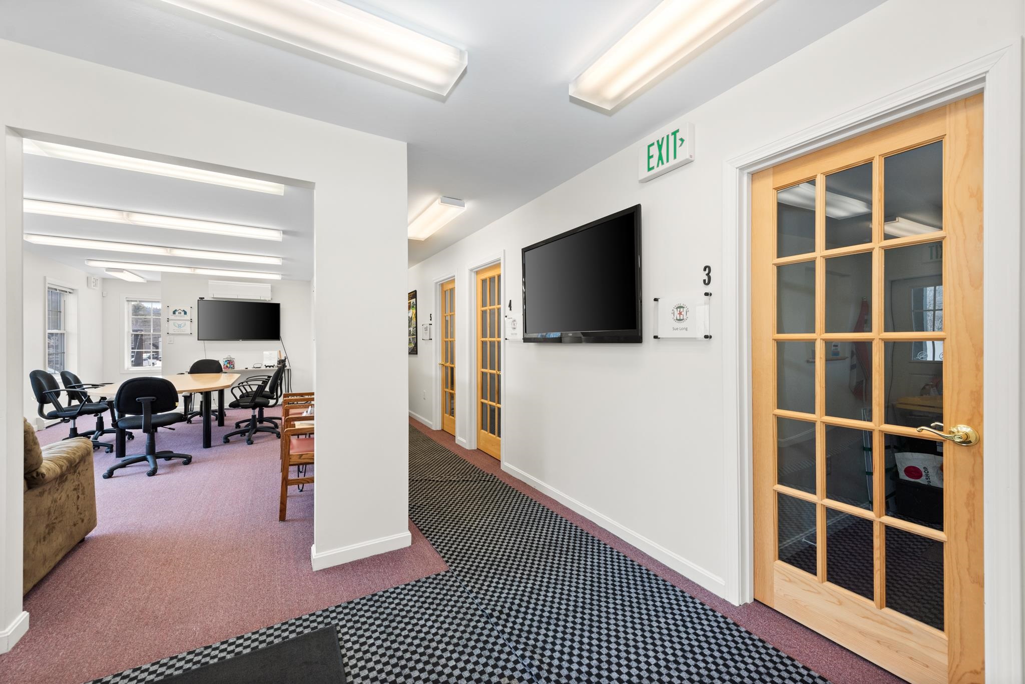 Doors to Suites 4, 5 & 6