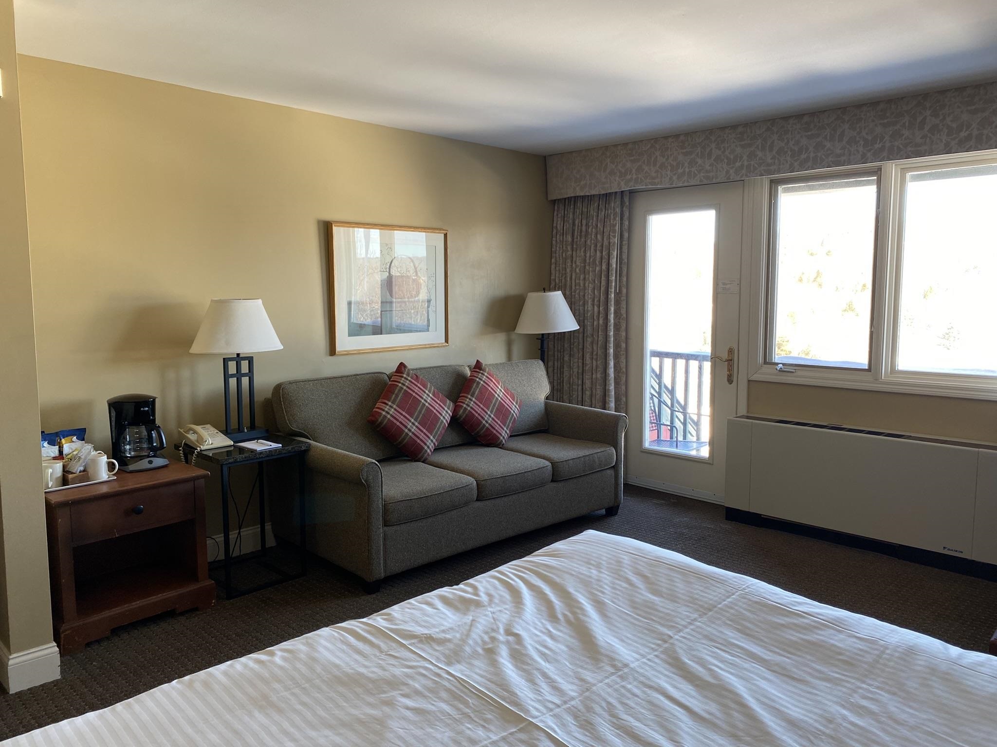 Sleep sofa in living area