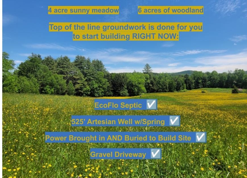 LUDLOW VT&nbsp;LAND  for sale $$274,500 | 10.01 Acres  | Price Per Acre $0 