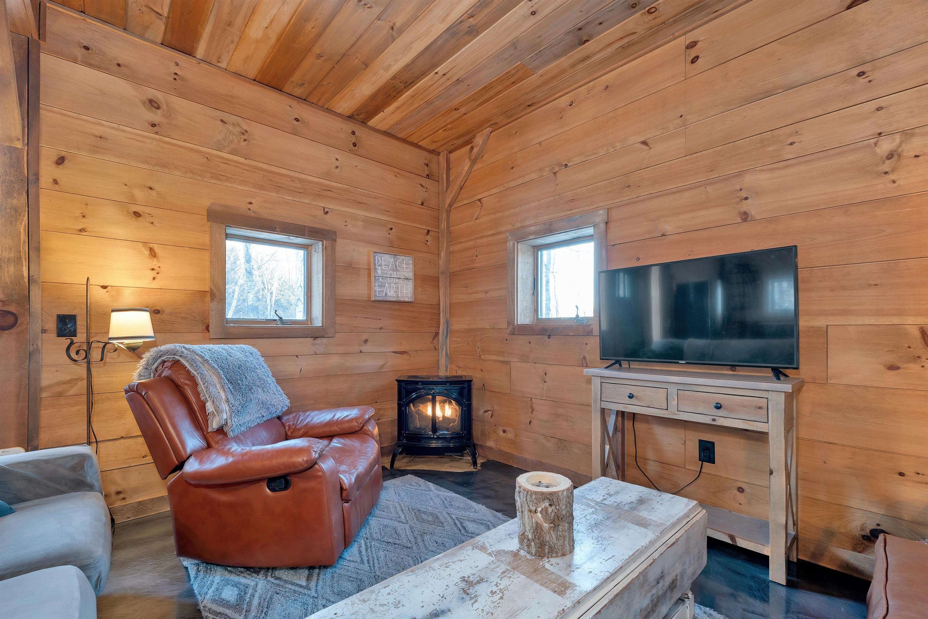 Gas Log Stove for Ambiance..and Warmth!