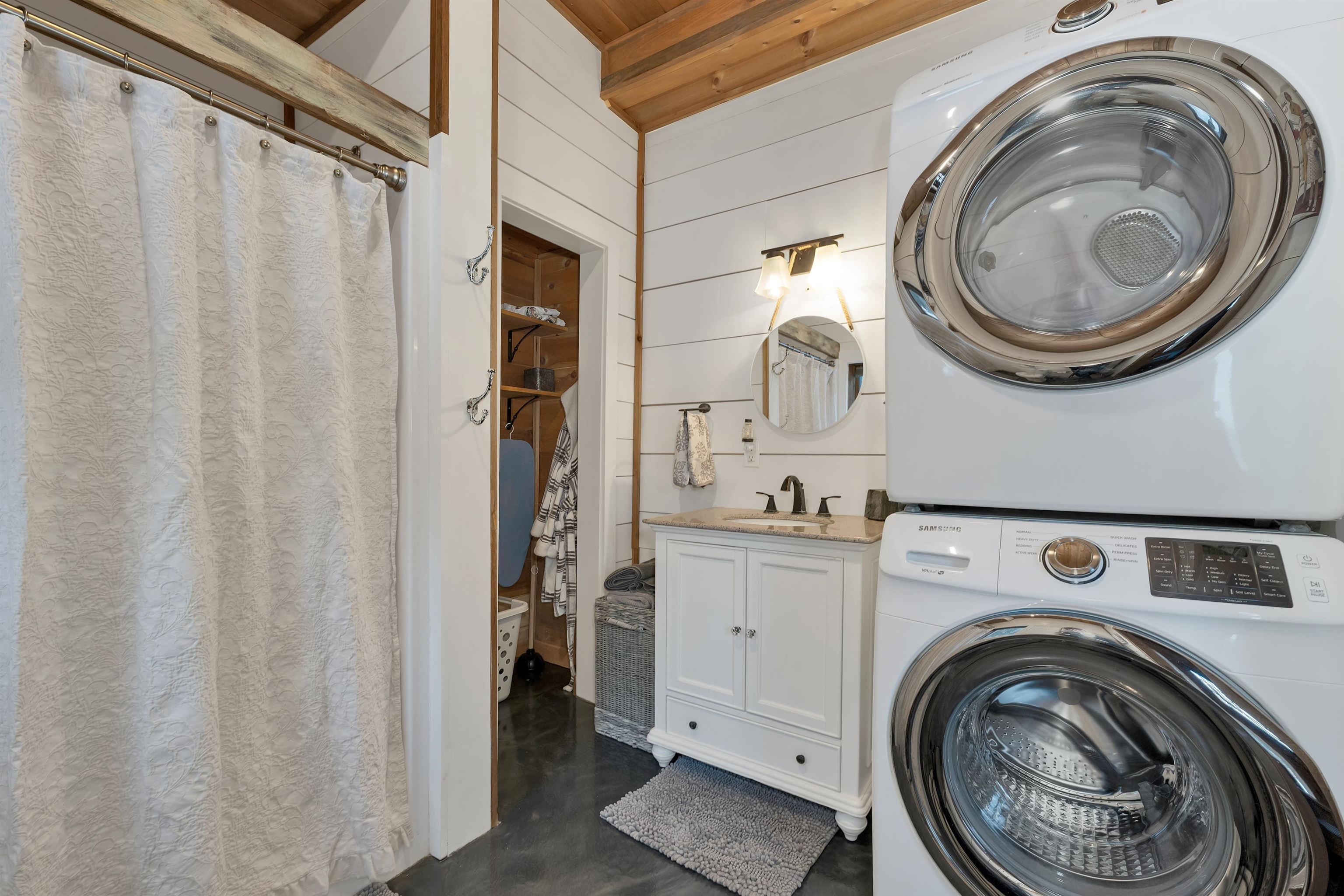 3/4 Bath with Laundry