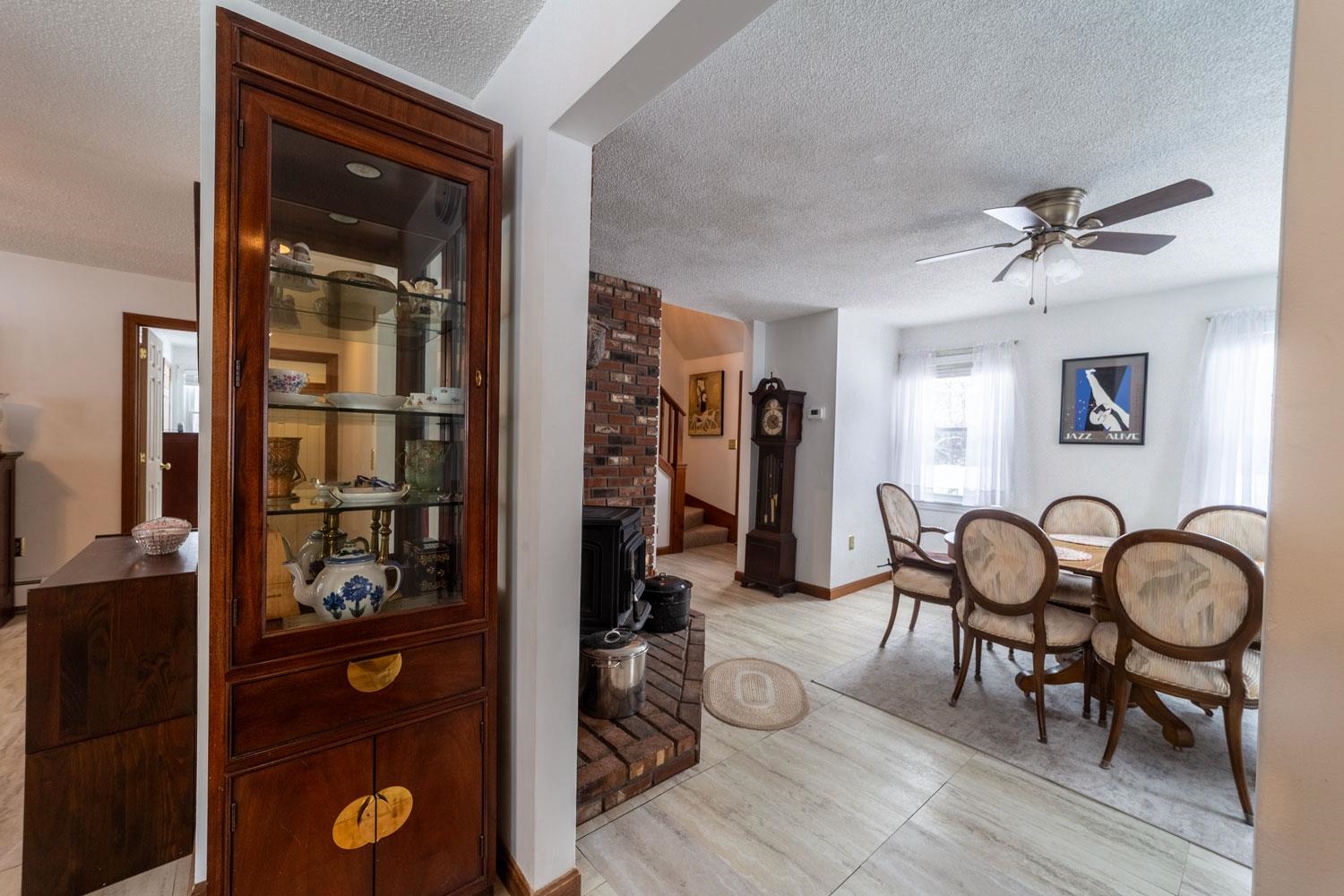 Open flow between the kitchen and dining room keeps everyone connected during meals and gatherings.