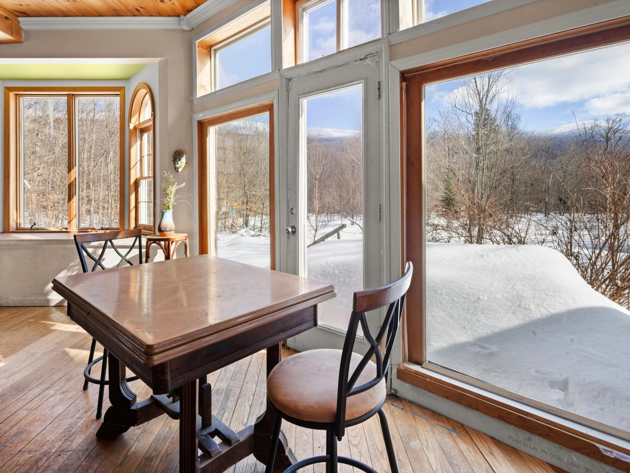 Winter mountain view