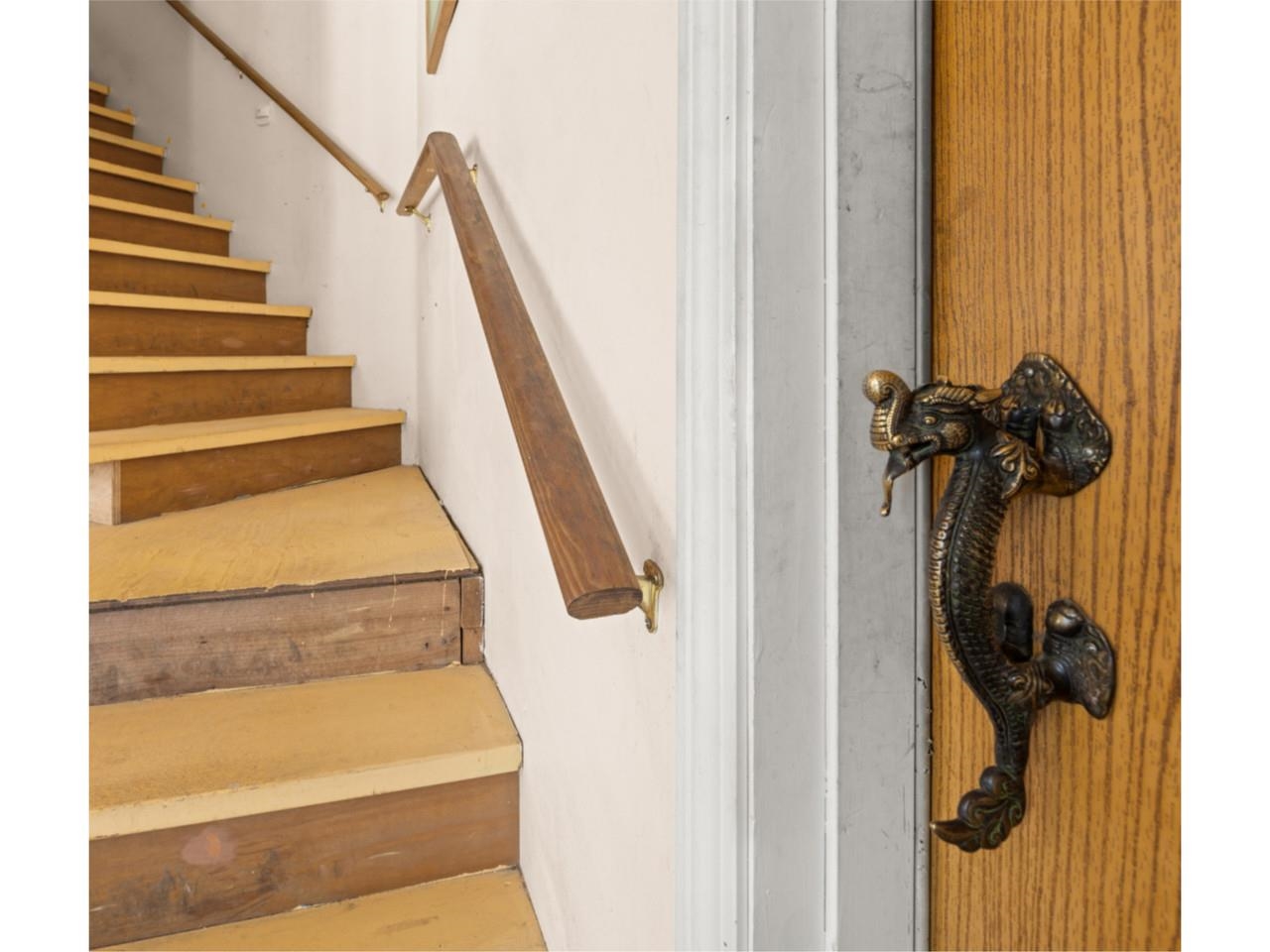 Staircase & unique door handle