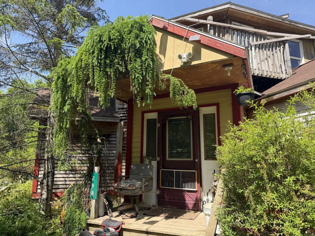 Inviting covered entry porch