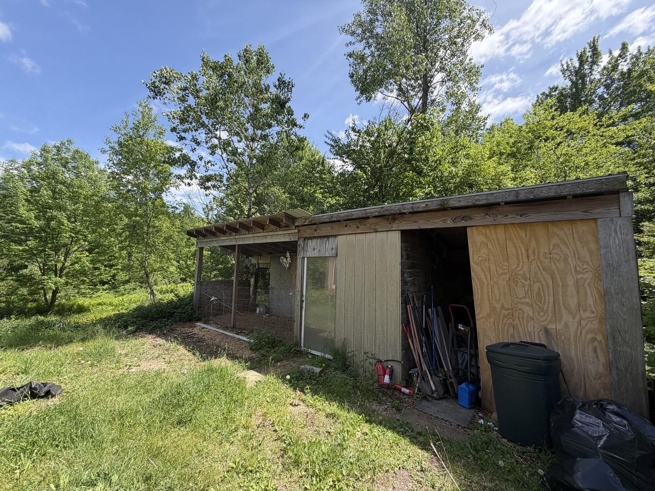 Rustic outdoor storage shed
