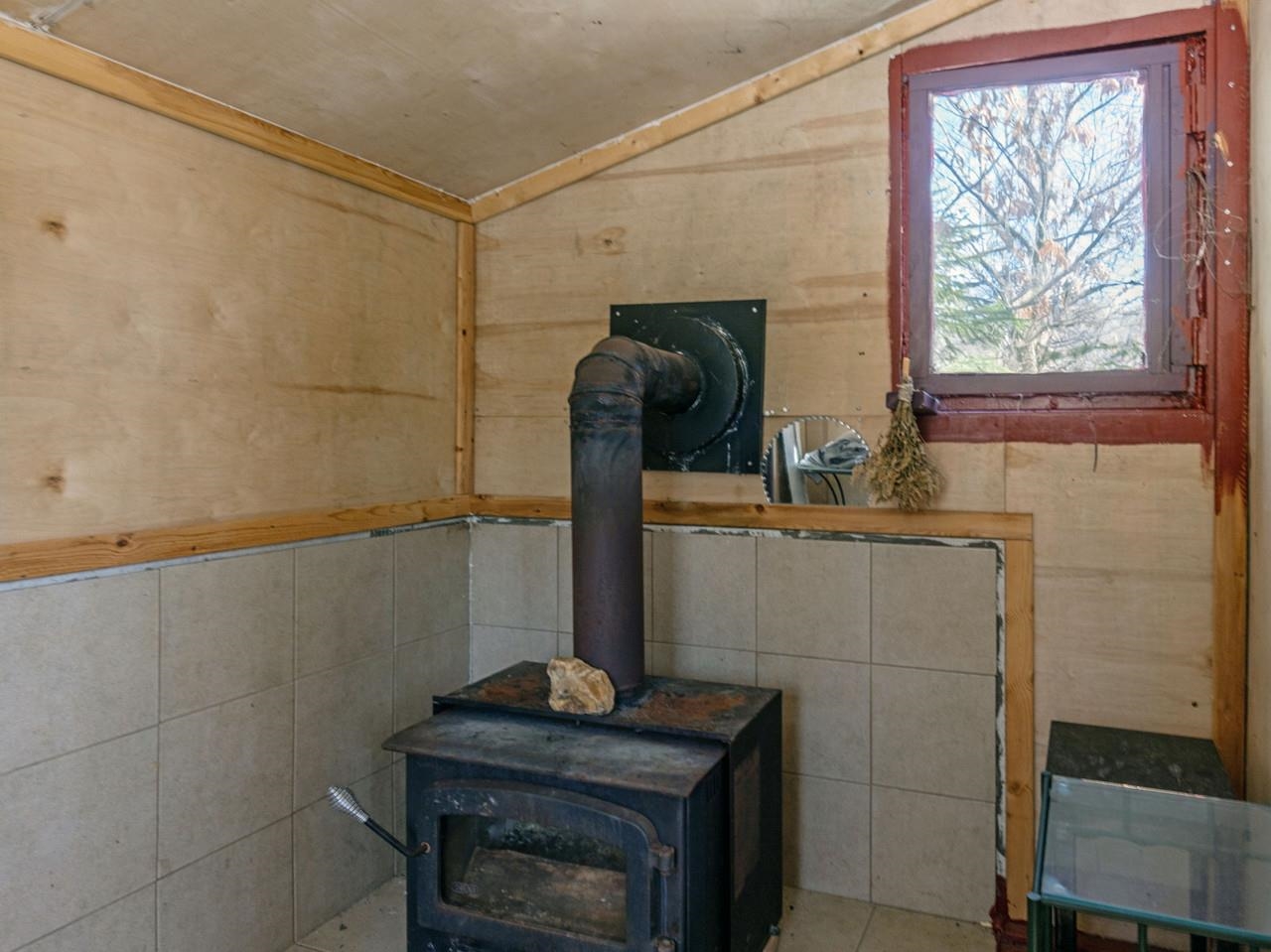 Cabin wood stove