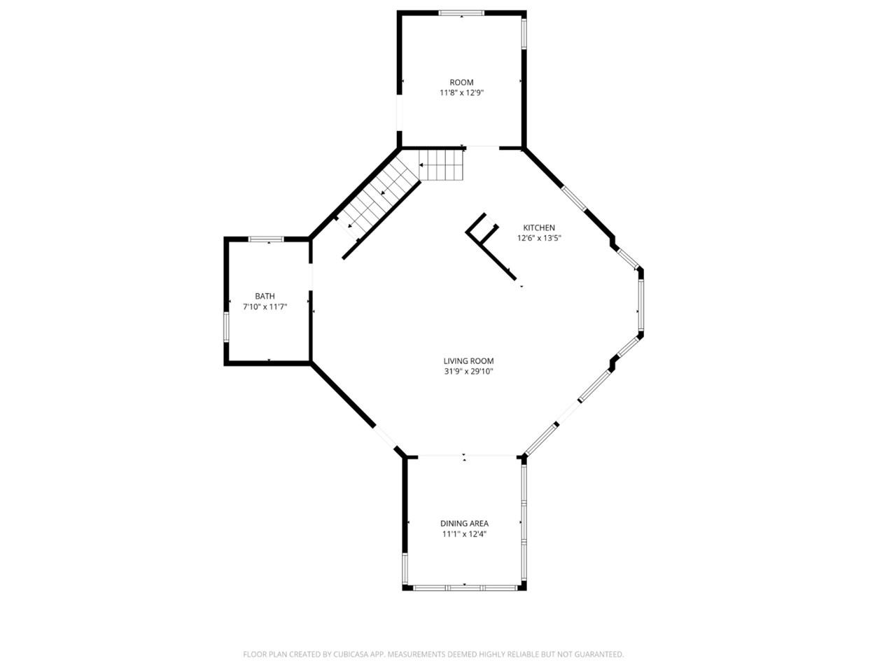 Open layout with loft