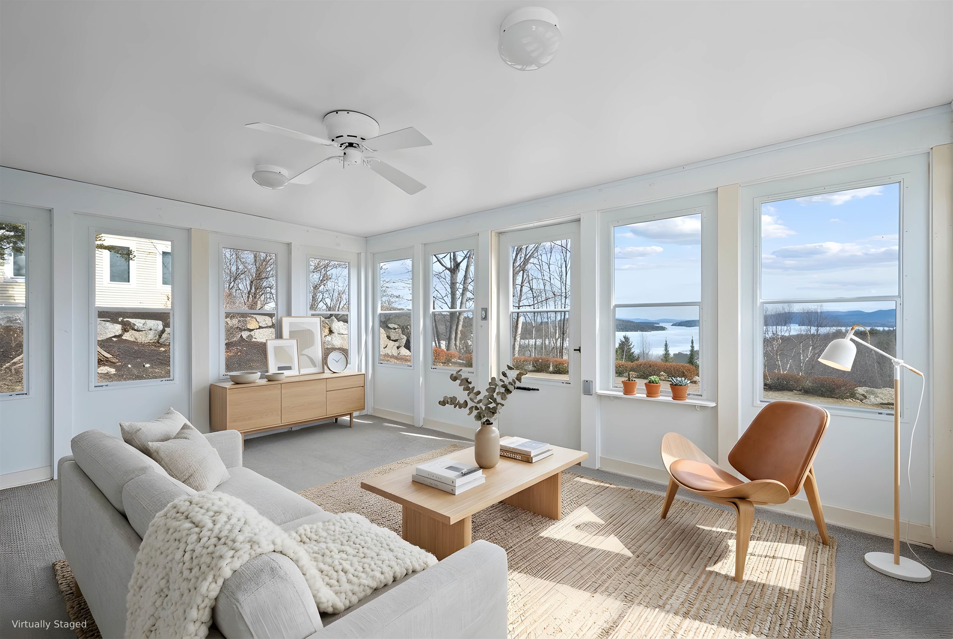 Virtually Staged - Lower level 3 season porch