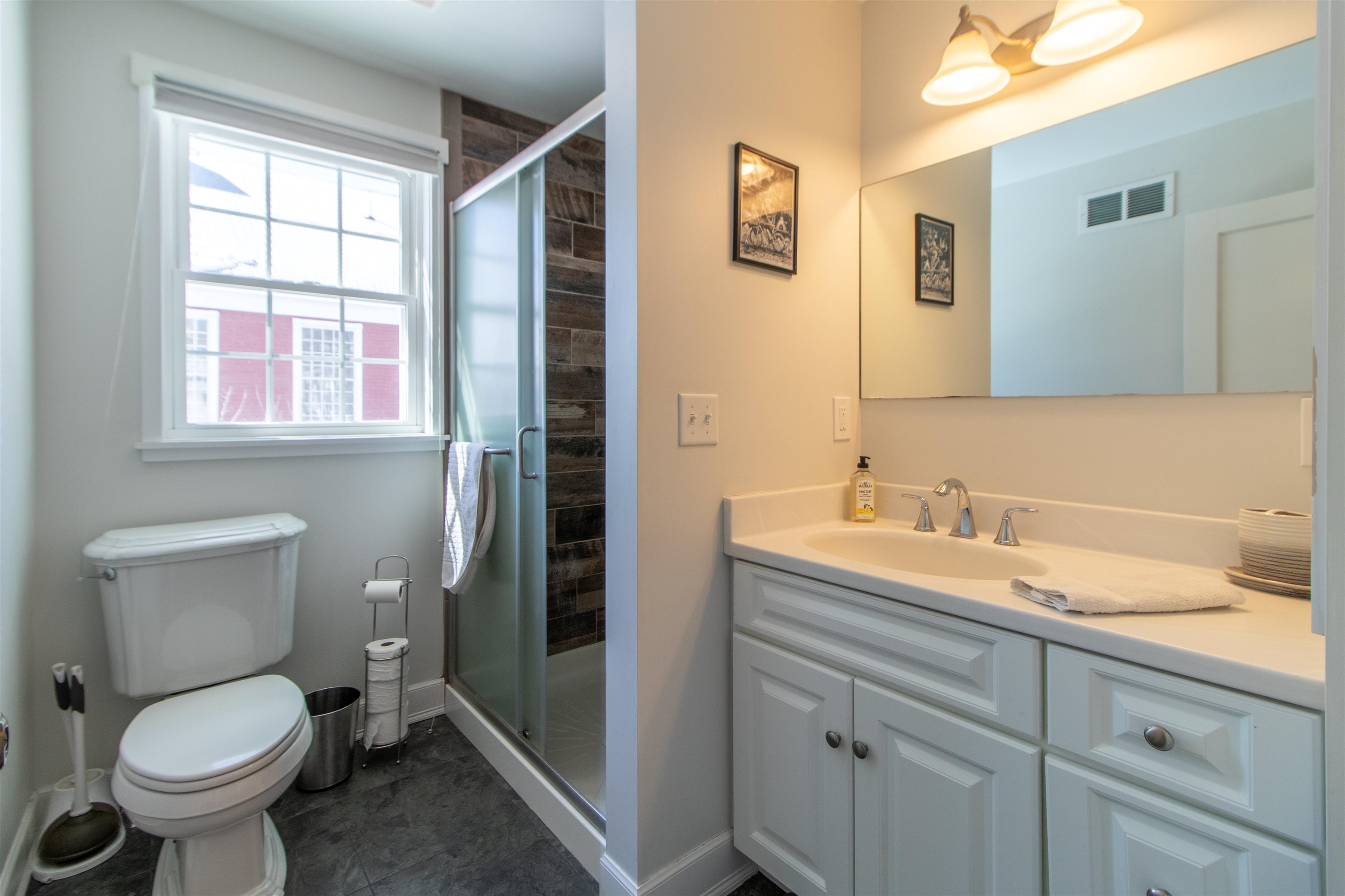 Main Floor bath with a shower
