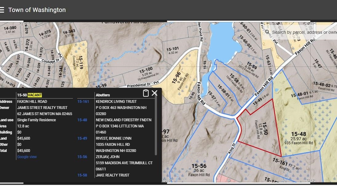 15-50 Faxon Hill Rd, Washington, NH 03280