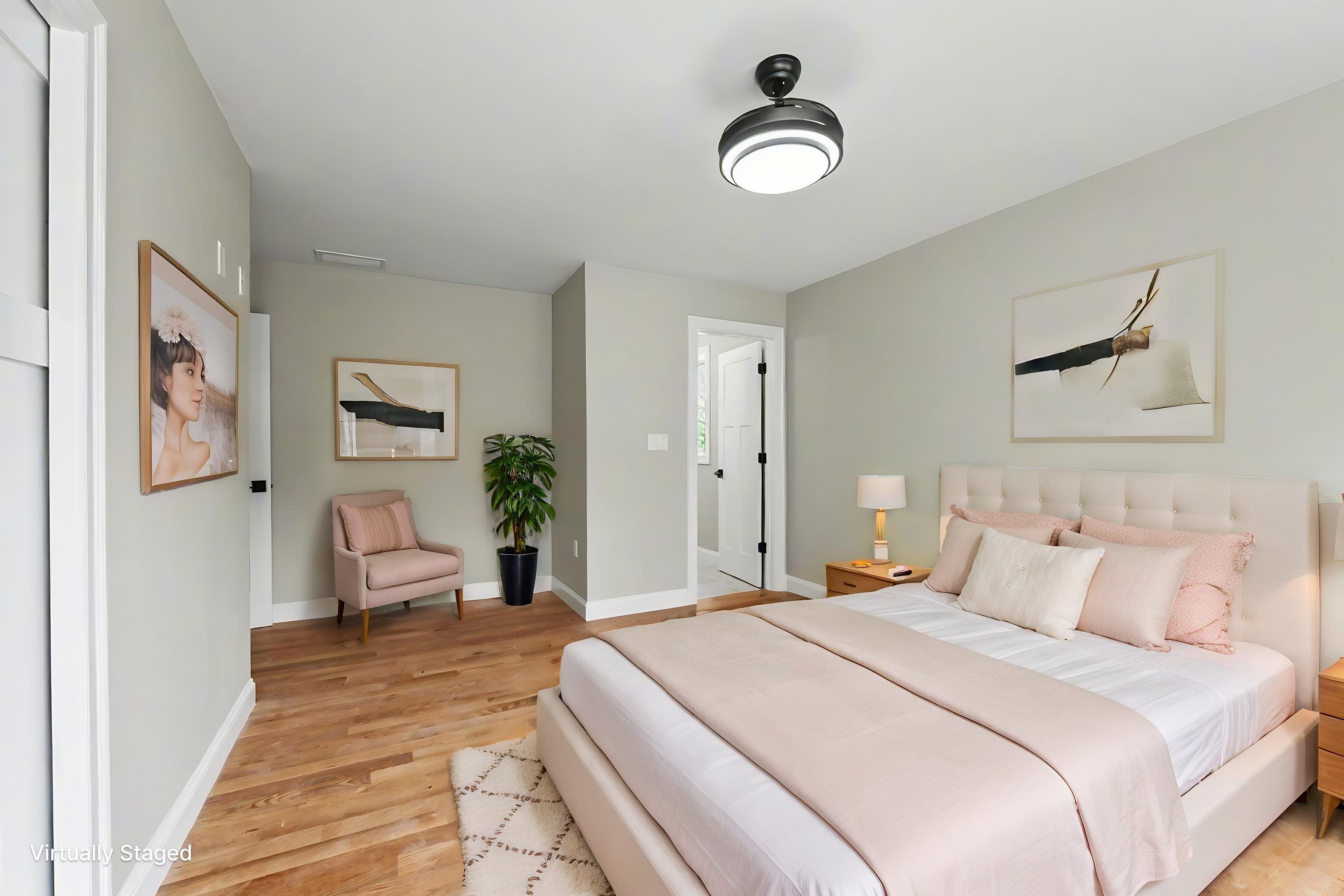 Primary Suite Virtually Staged