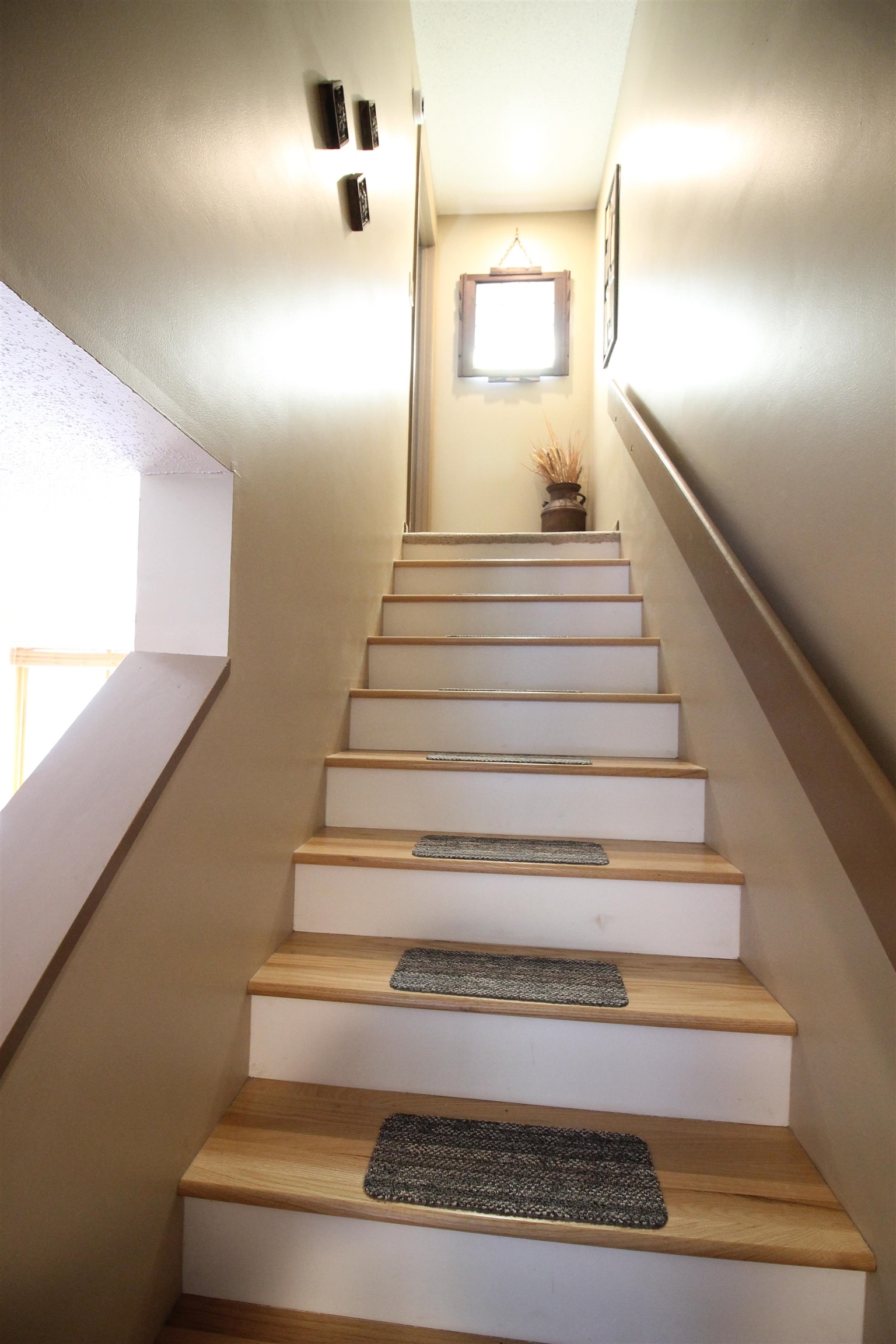 Upstairs to the primary suite level