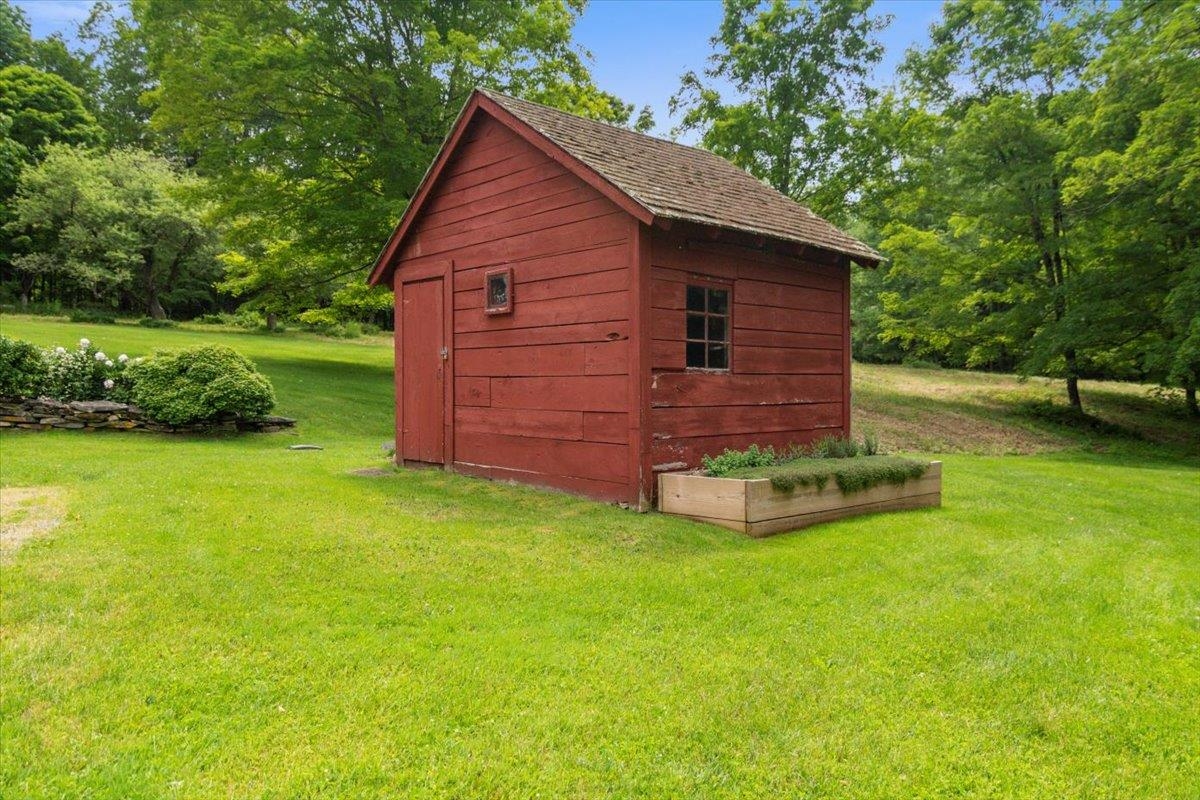 The old red garden shed...