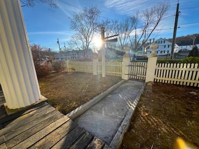 Huge Granite Slab from Front Porch to Gate to Road