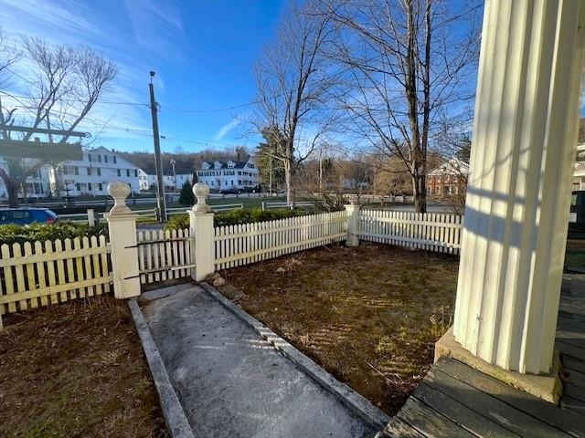 Partially Fenced-In Front Yard