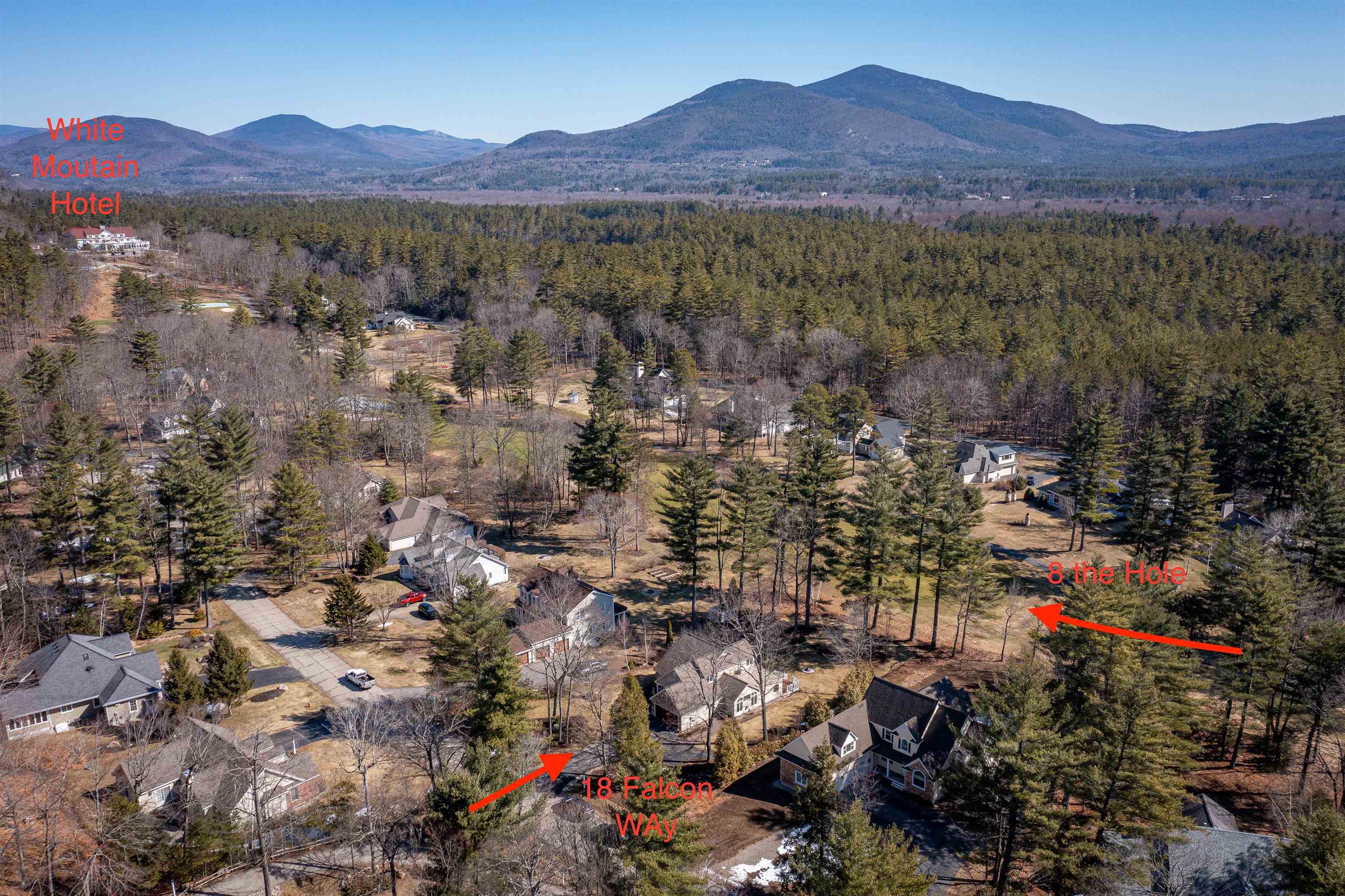 8th Hole & White Mountain Hotel