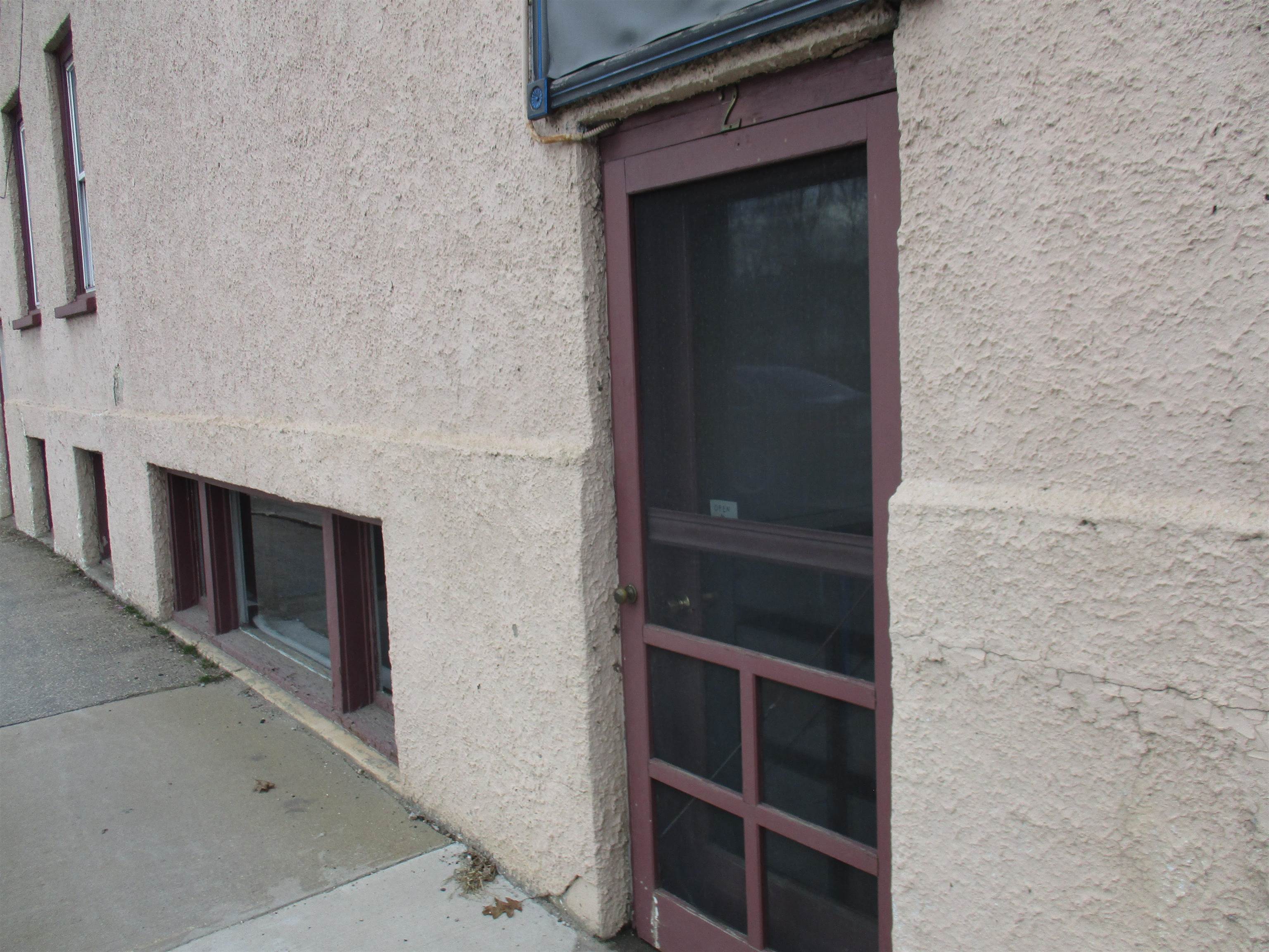 Door on other end to lower level rental space