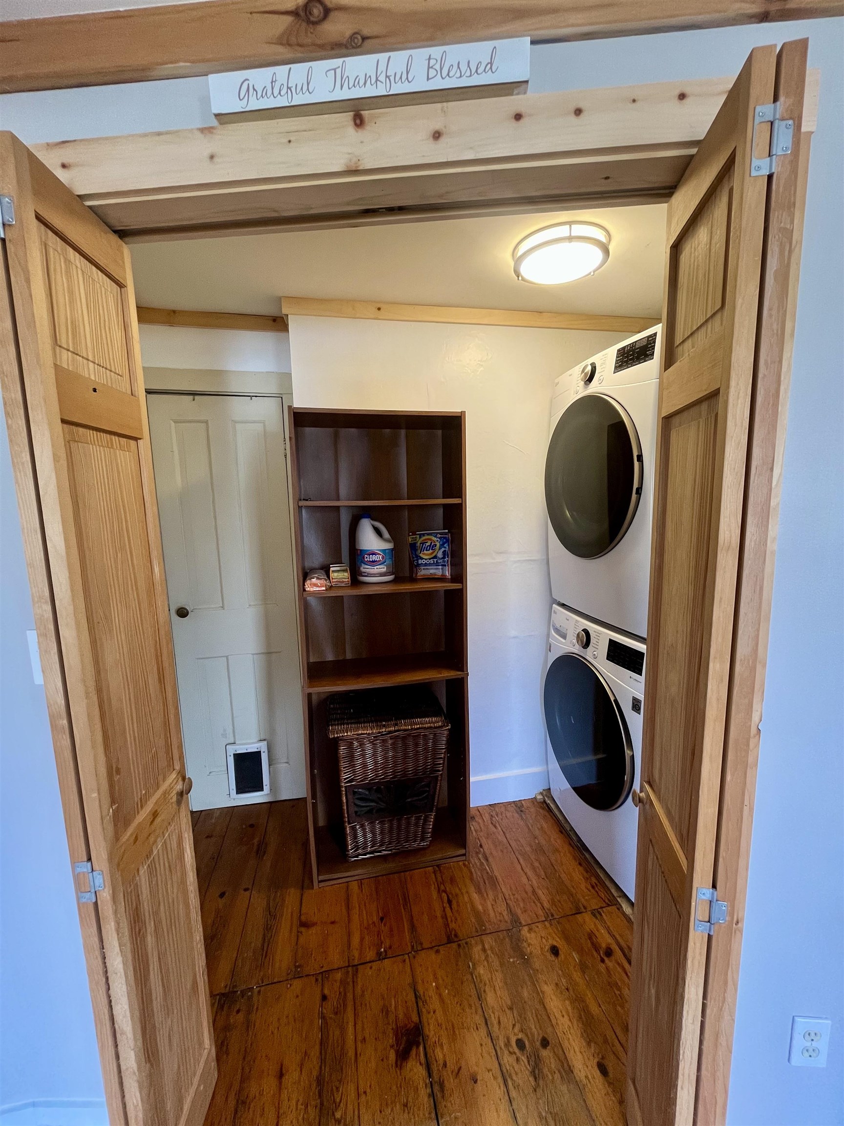 Laundry room and additional closet on first floor