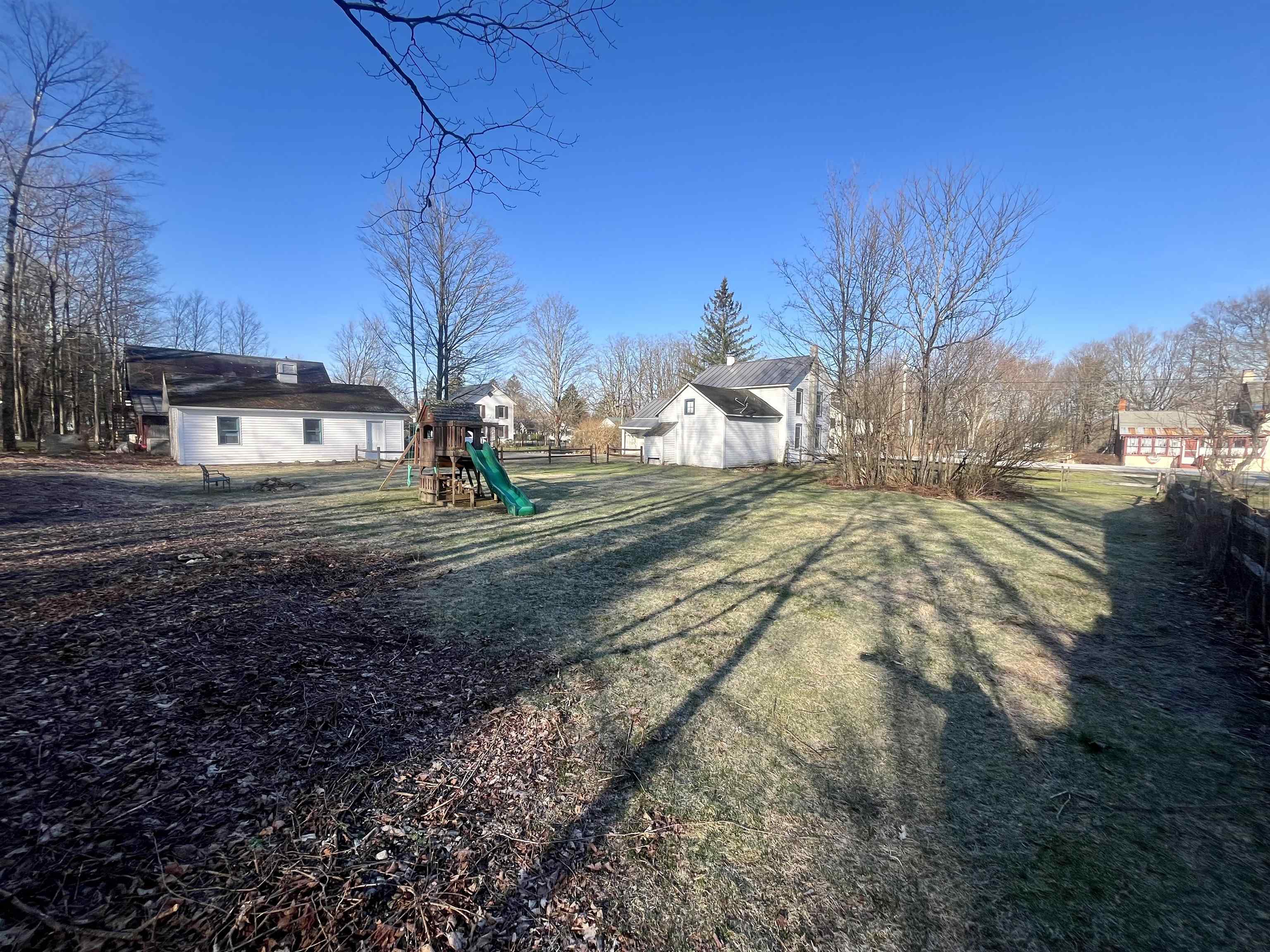 Large fenced in yard