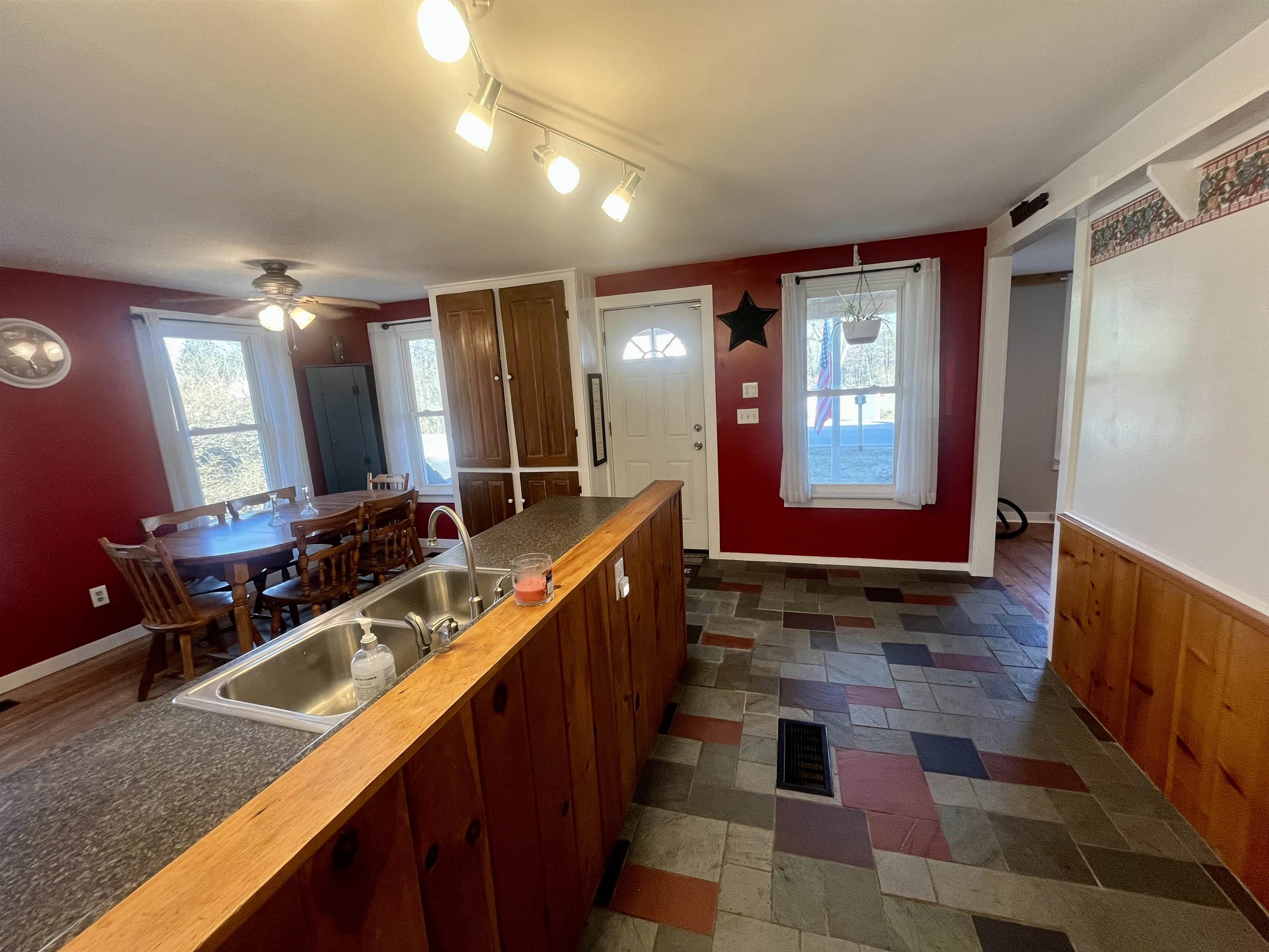Slate floor entryway