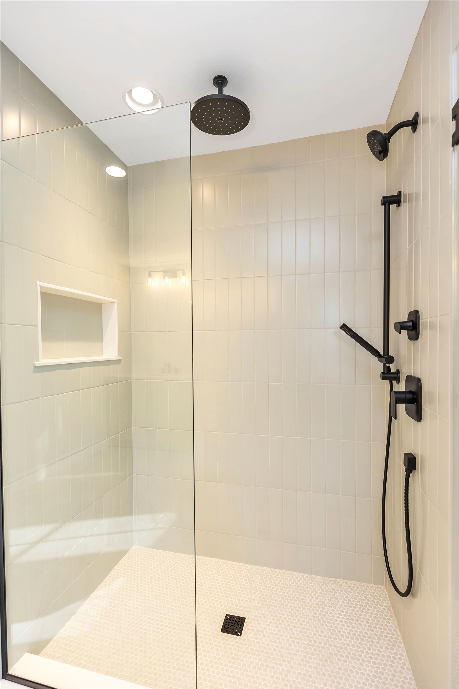 Rainfall shower head available!