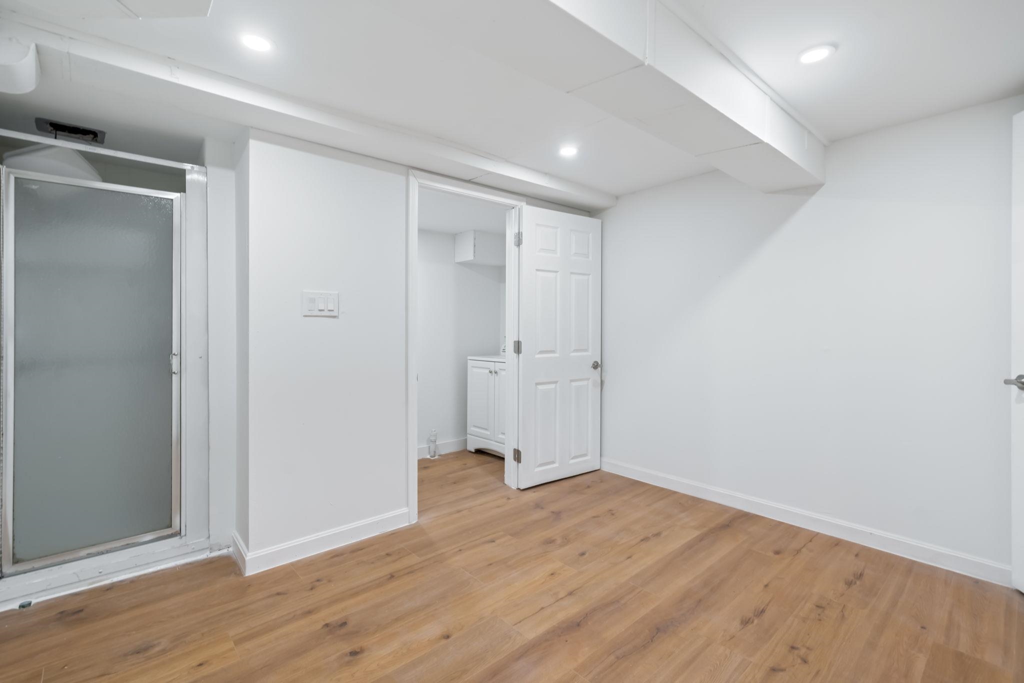 Basement shower and toilet