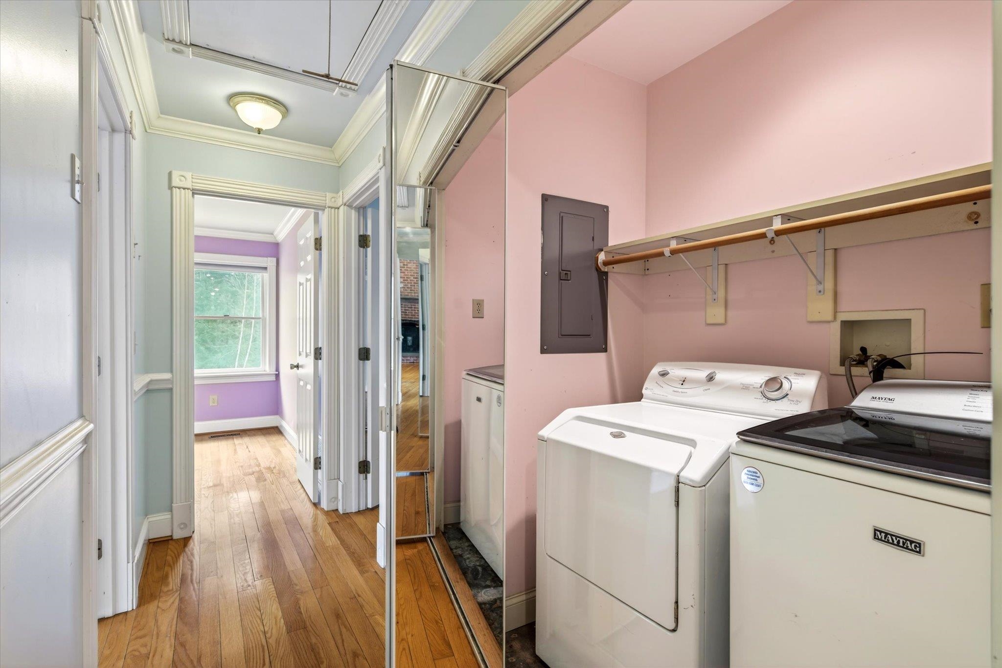 Centrally located laundry