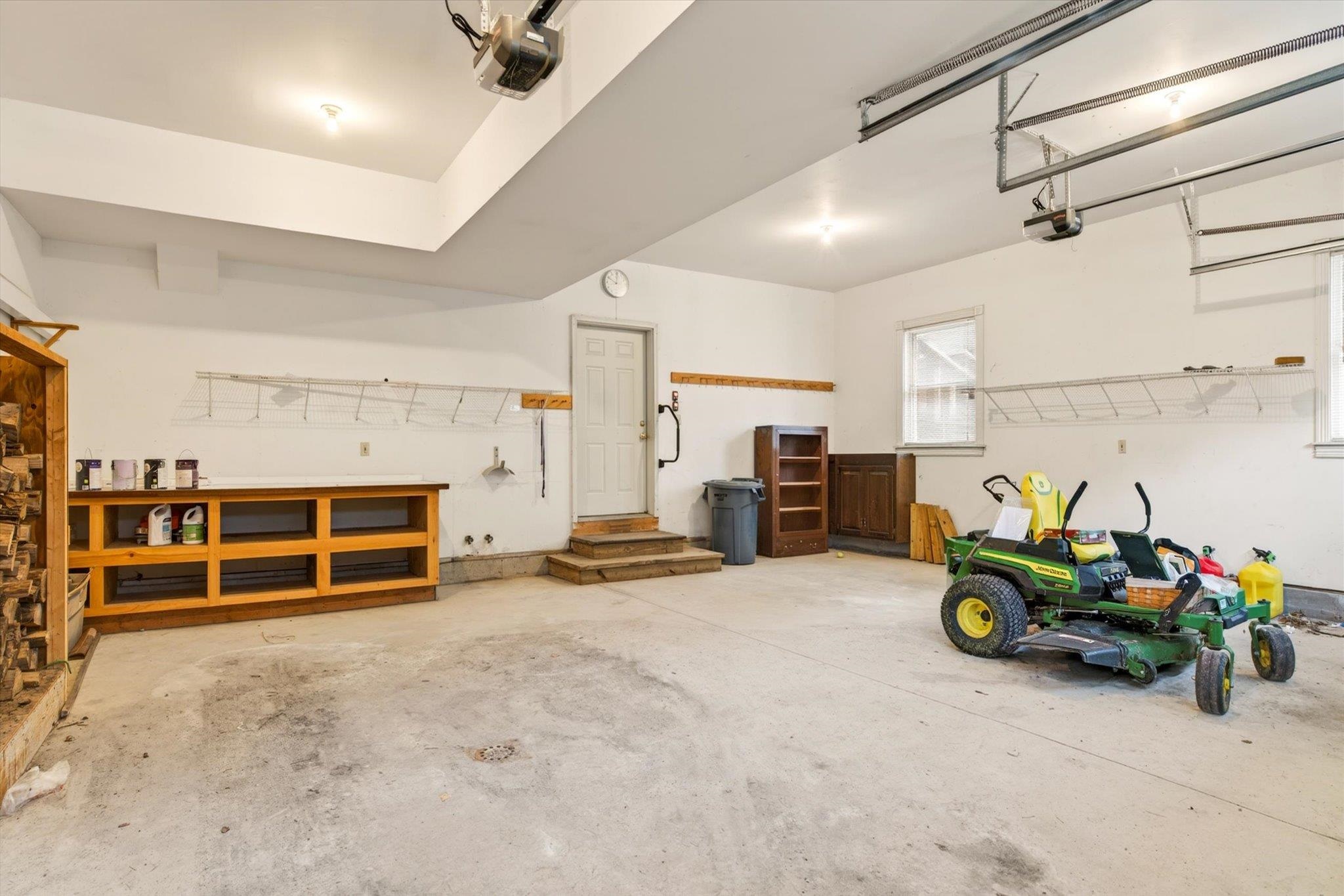 Oversized 2 car attached garage