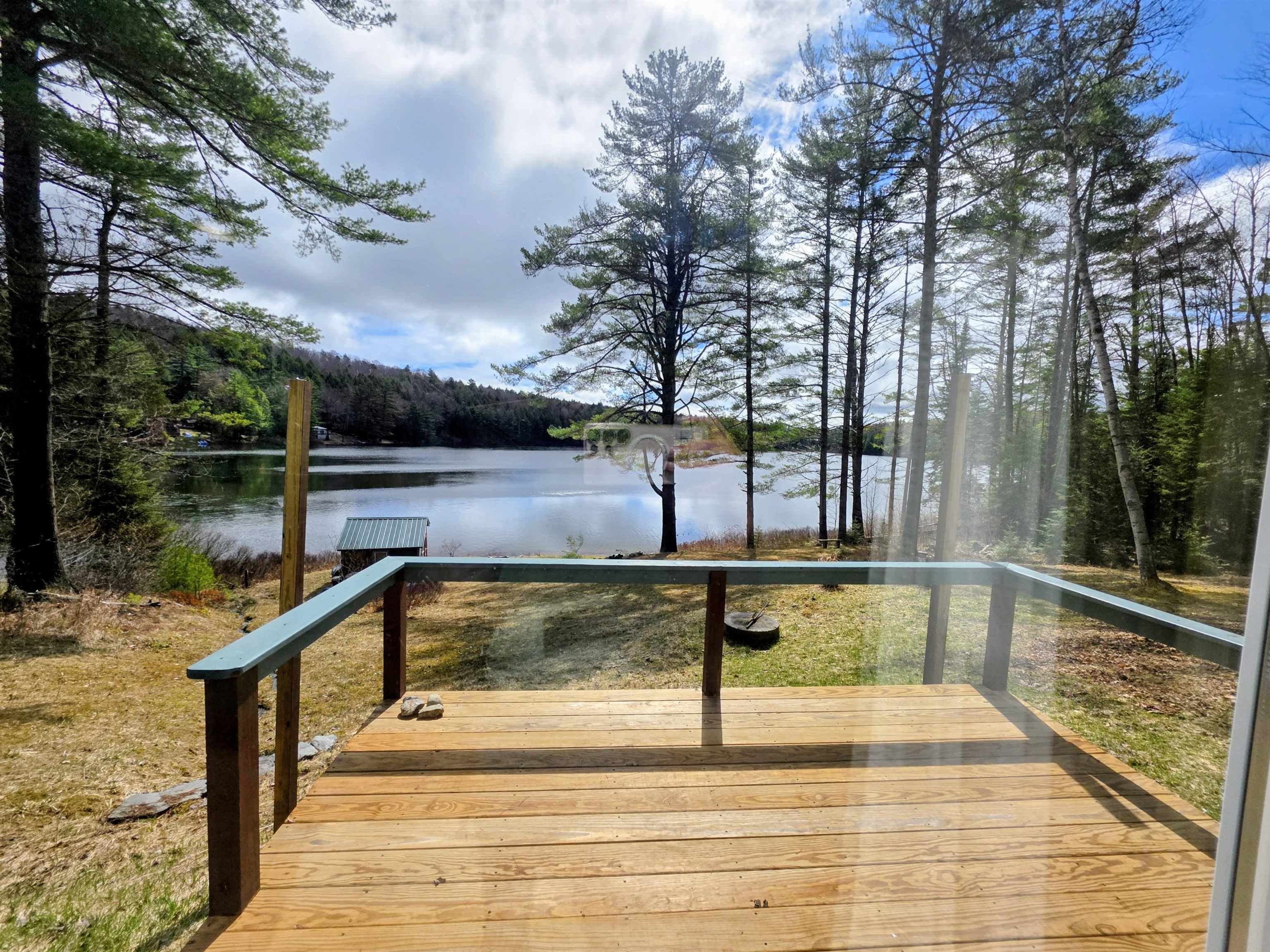 view from inside the tiny home