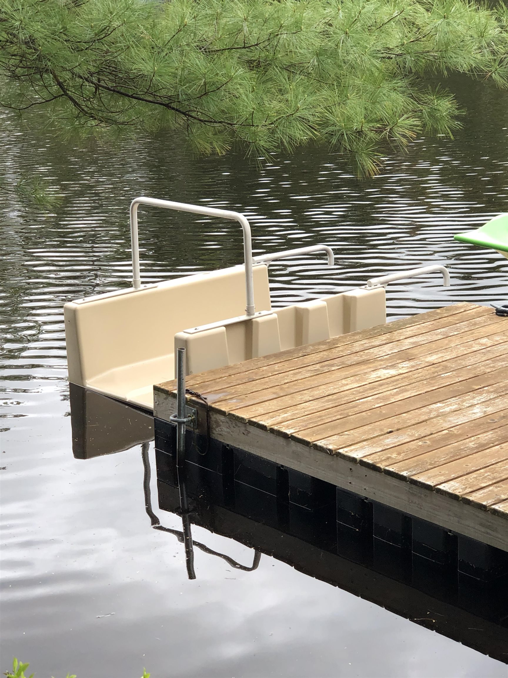 Kayak launch at the end of the dock
