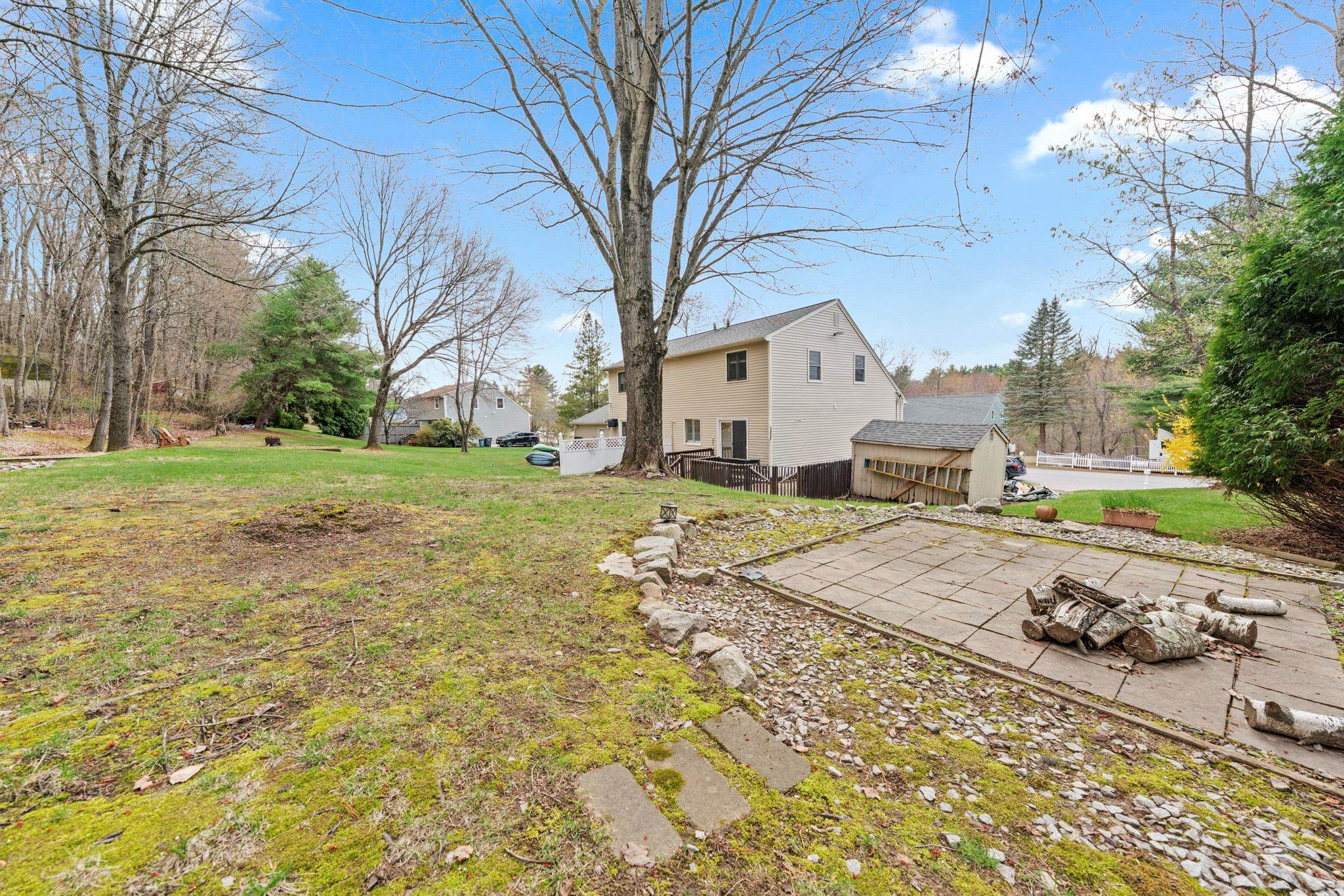 Room in the back yard for entertaining